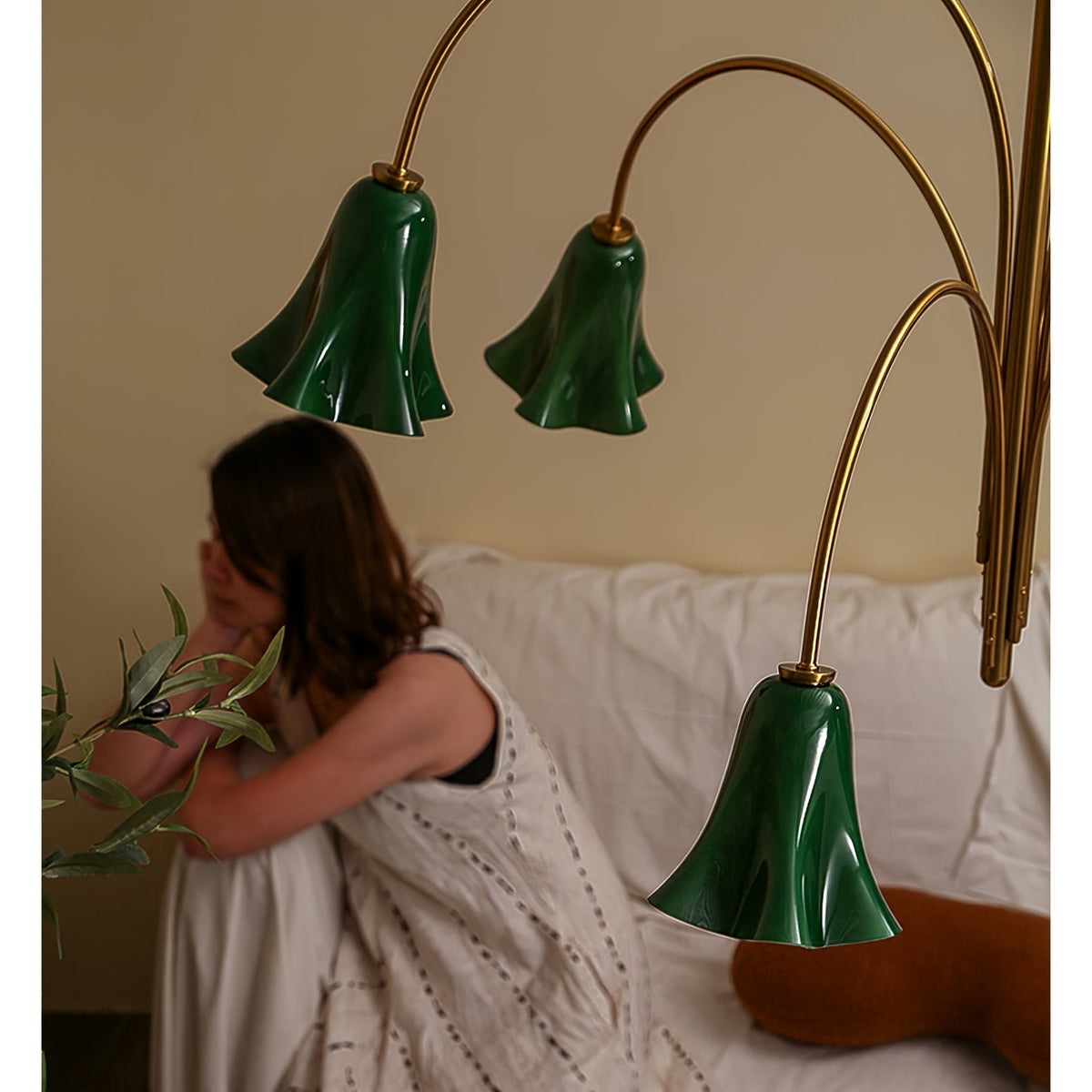 EmeraldBell Kronleuchter aus Glas