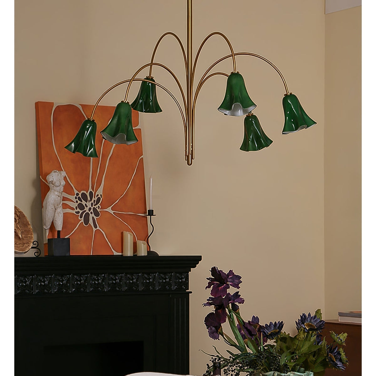 EmeraldBell Kronleuchter aus Glas
