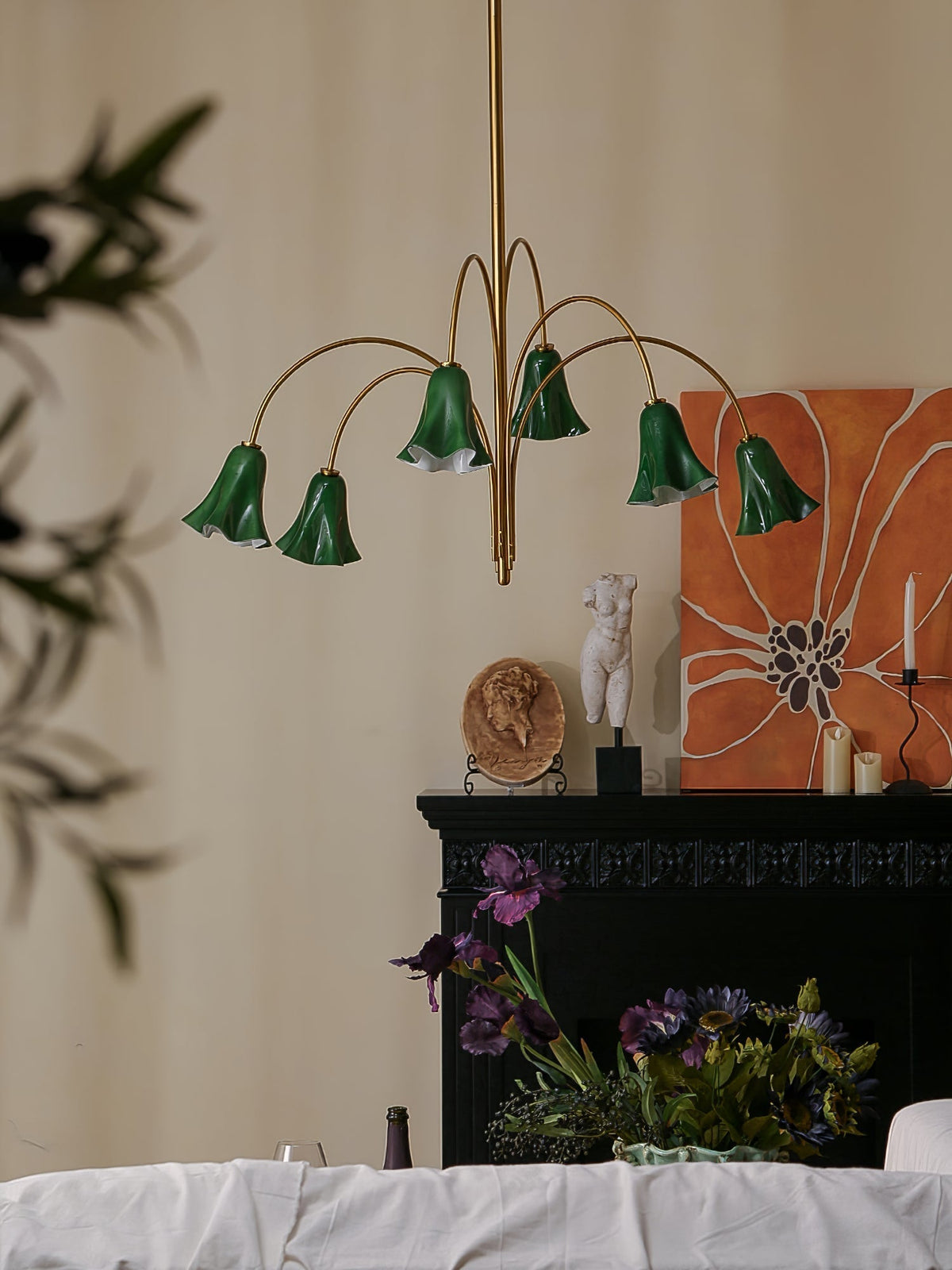 EmeraldBell Kronleuchter aus Glas