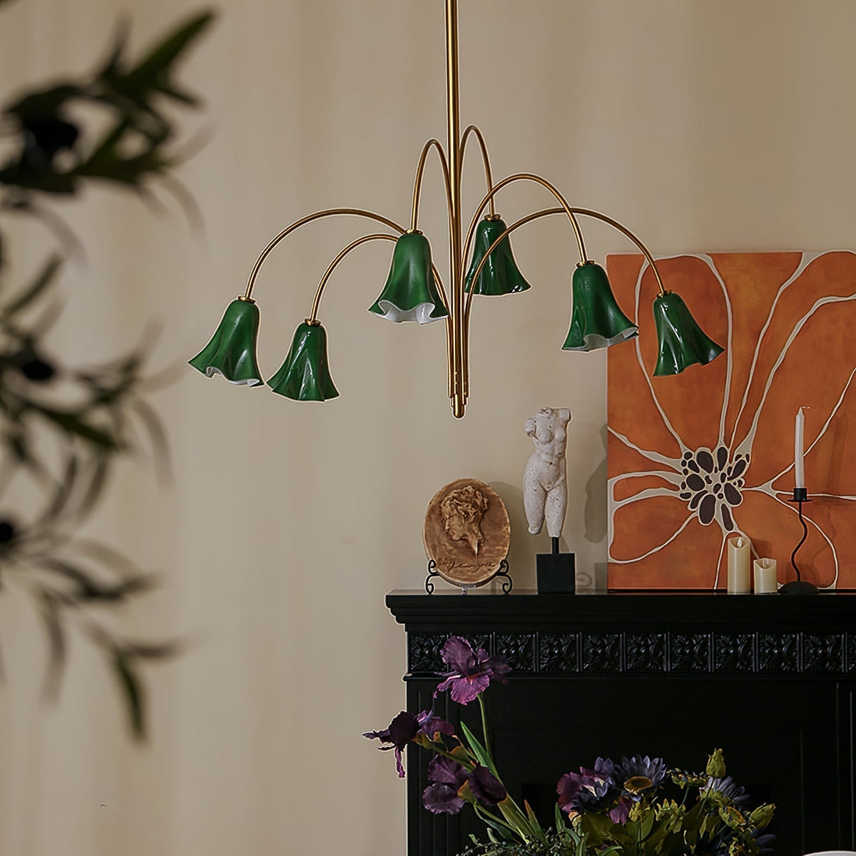 EmeraldBell Kronleuchter aus Glas
