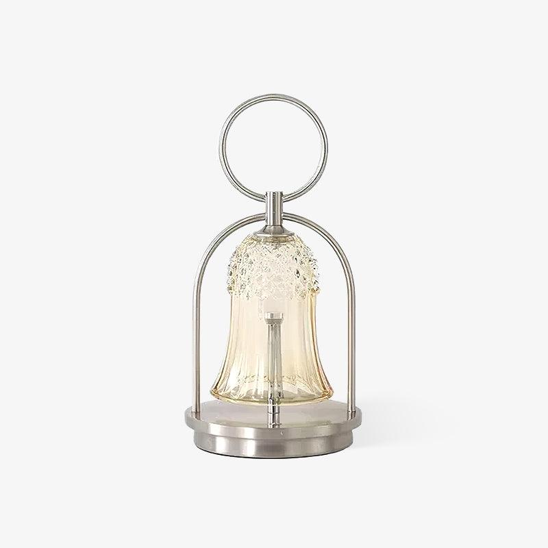 Bell Tischleuchte aus Vintage-Glas