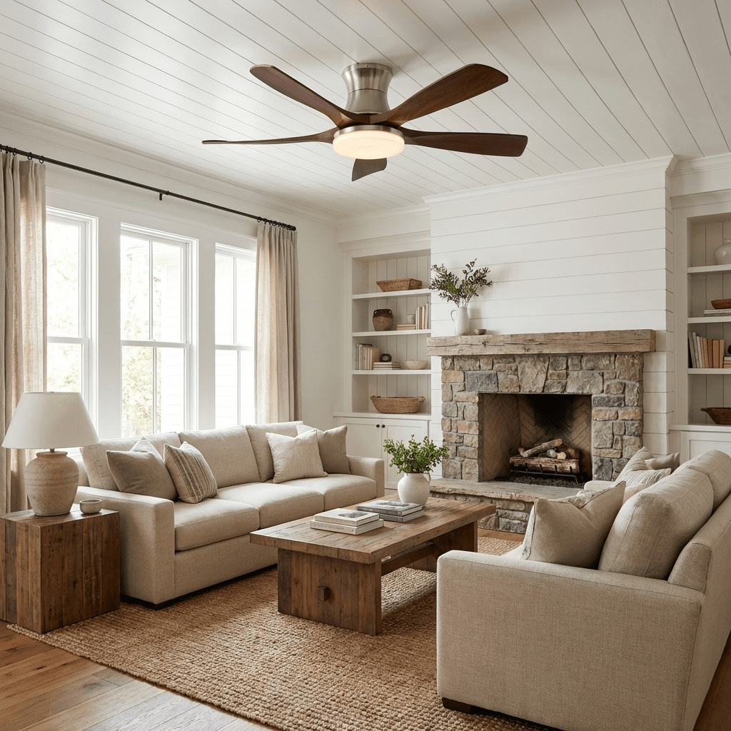 Miroaya Deckenventilator mit Beleuchtung Voss