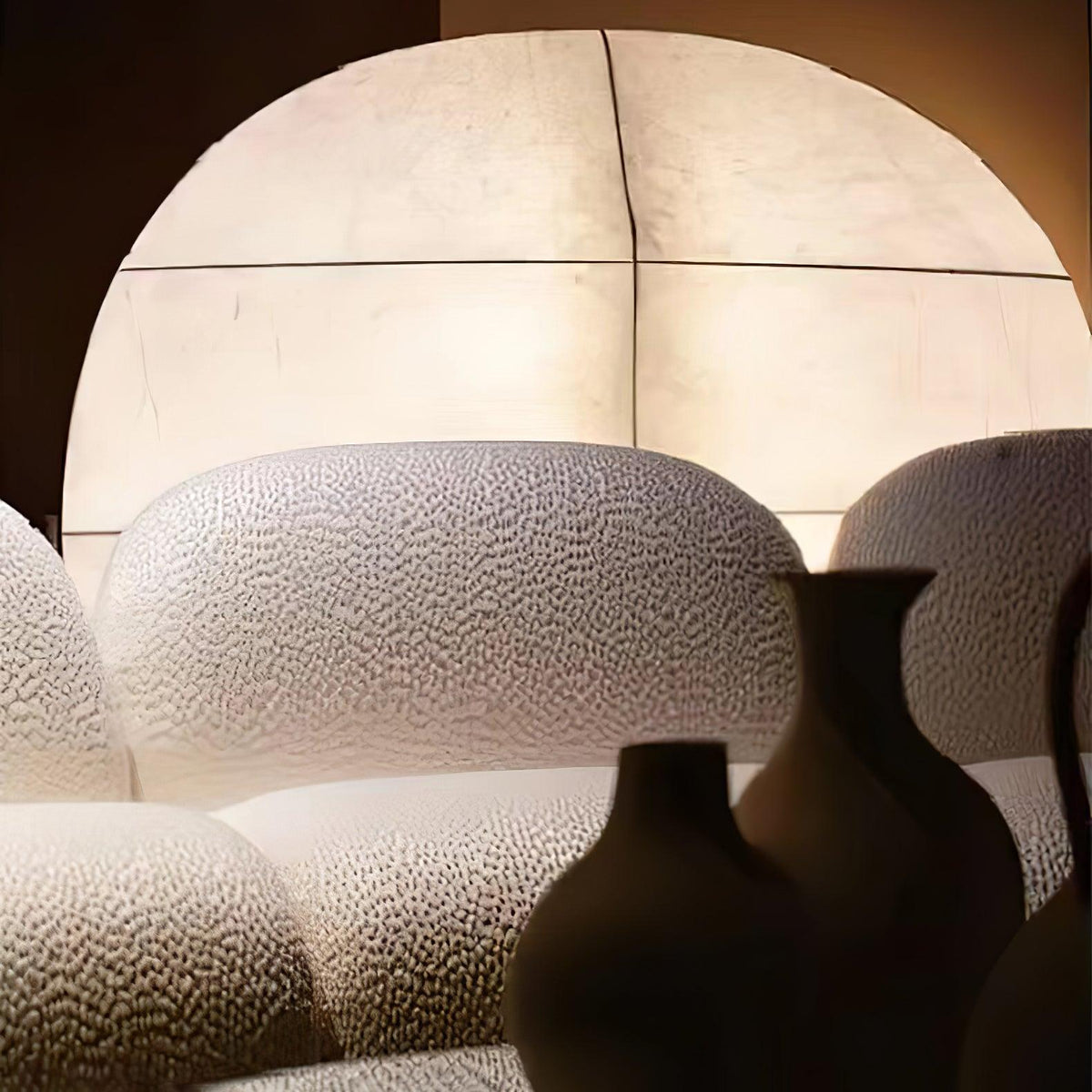 Lylaeos Organic Form Imitation Seide Wandleuchte
