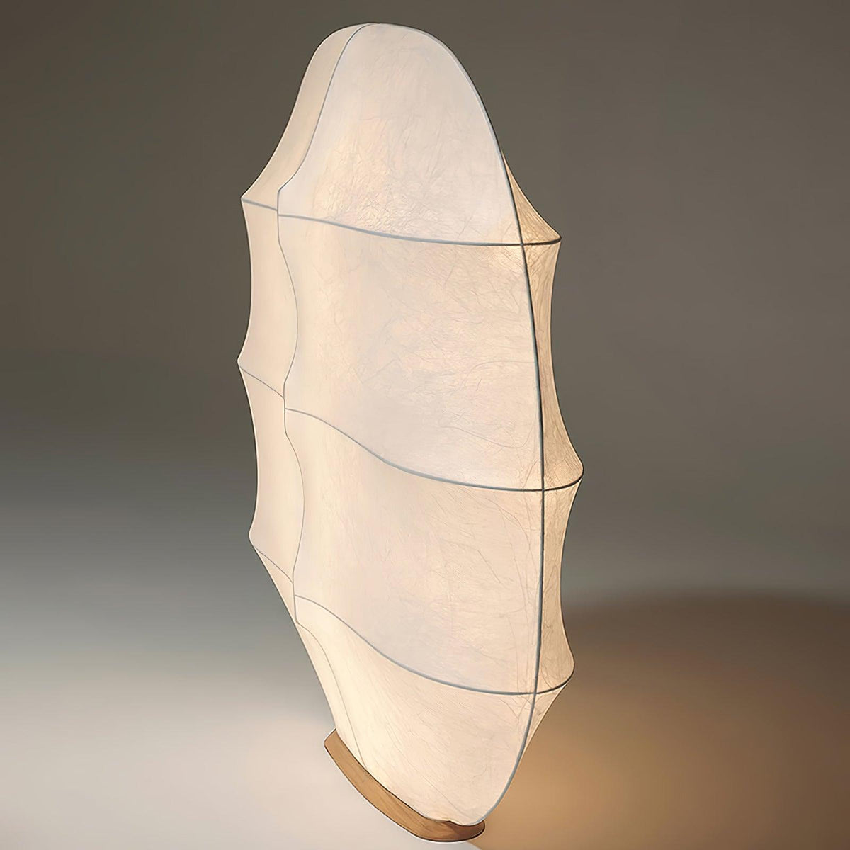 Lylaeos Organic Form Imitation Seide Wandleuchte
