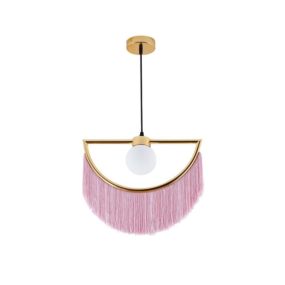 Sirove Pendelleuchte Stofffransen Kugel Retro Bohemian