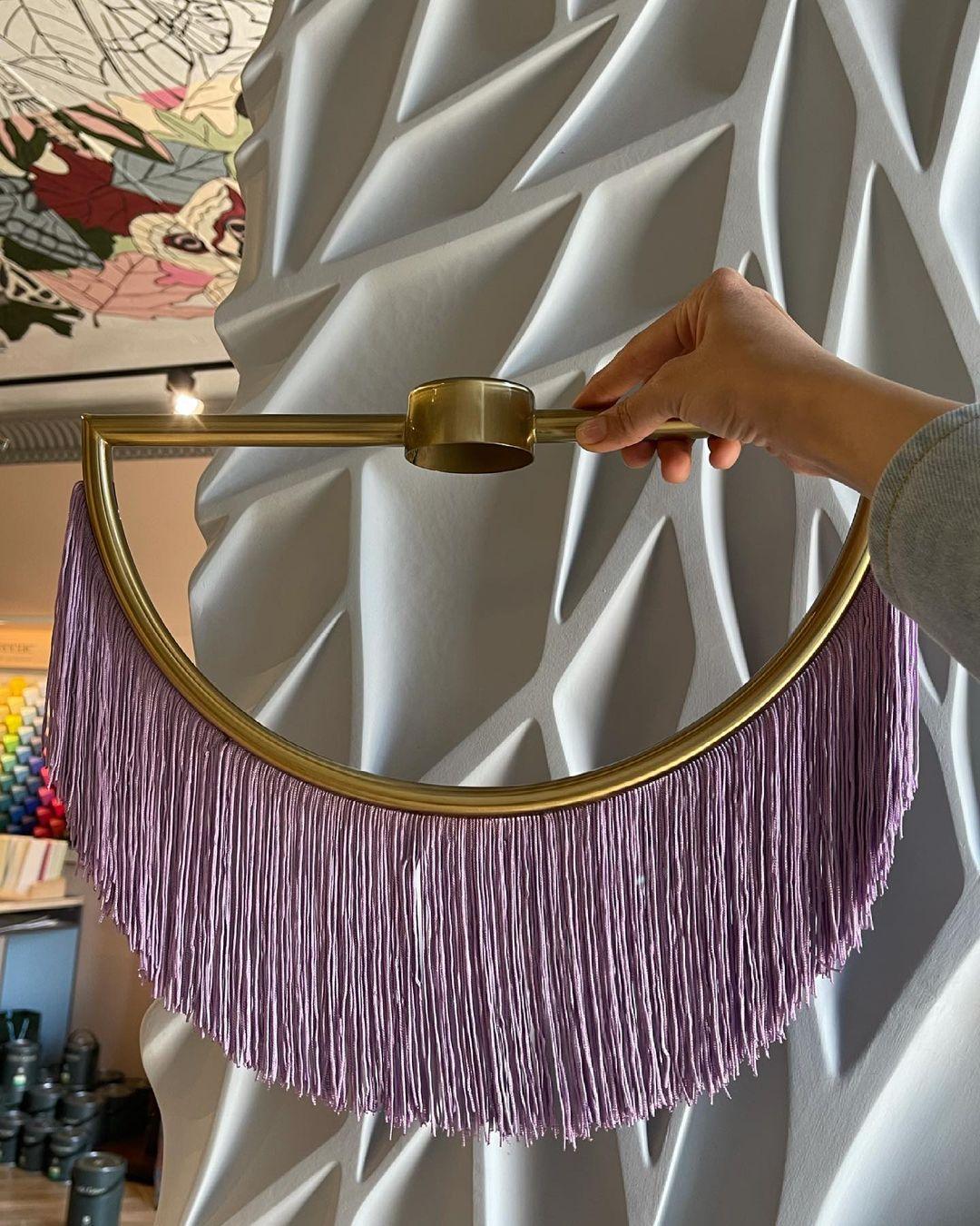Sirove Pendelleuchte Stofffransen Kugel Retro Bohemian