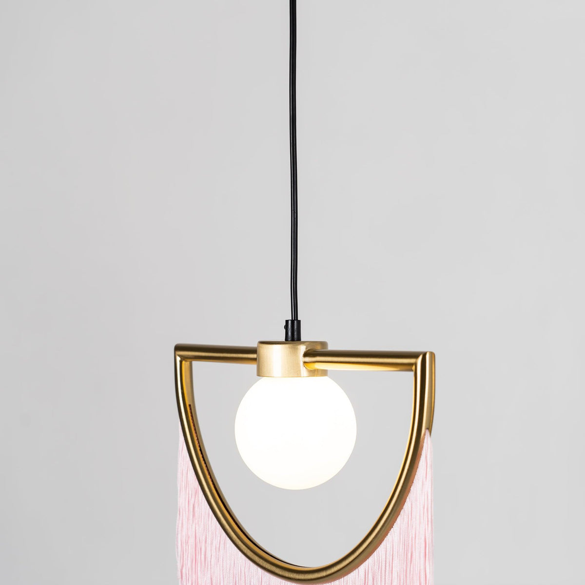 Sirove Pendelleuchte Stofffransen Kugel Retro Bohemian