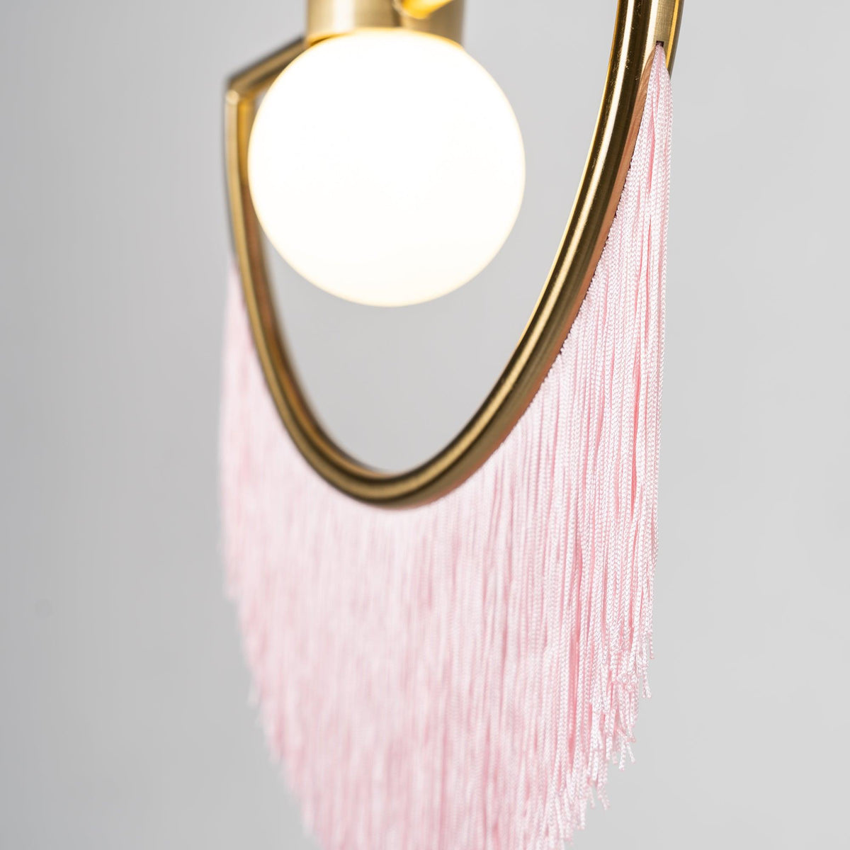 Sirove Pendelleuchte Stofffransen Kugel Retro Bohemian