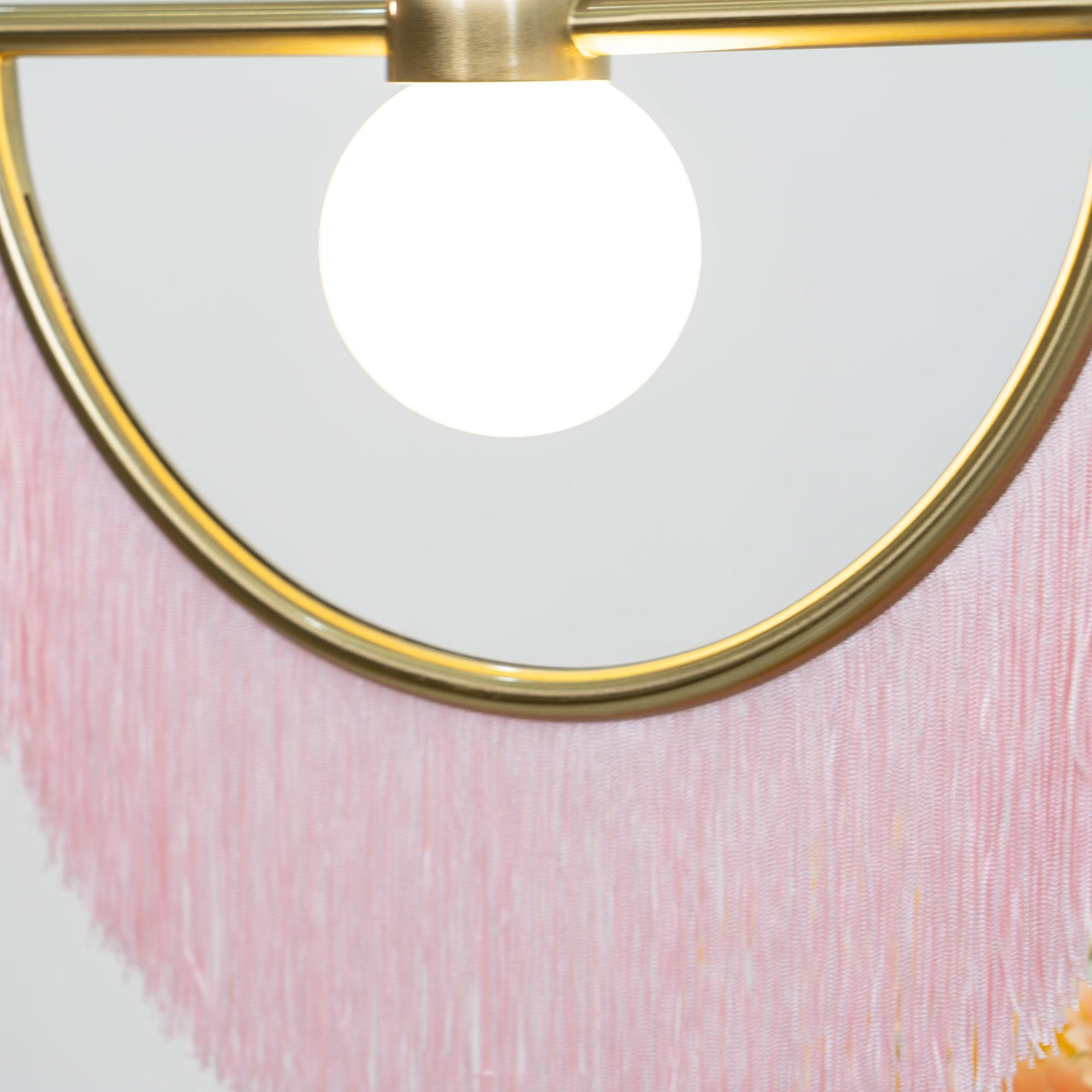 Sirove Pendelleuchte Stofffransen Kugel Retro Bohemian