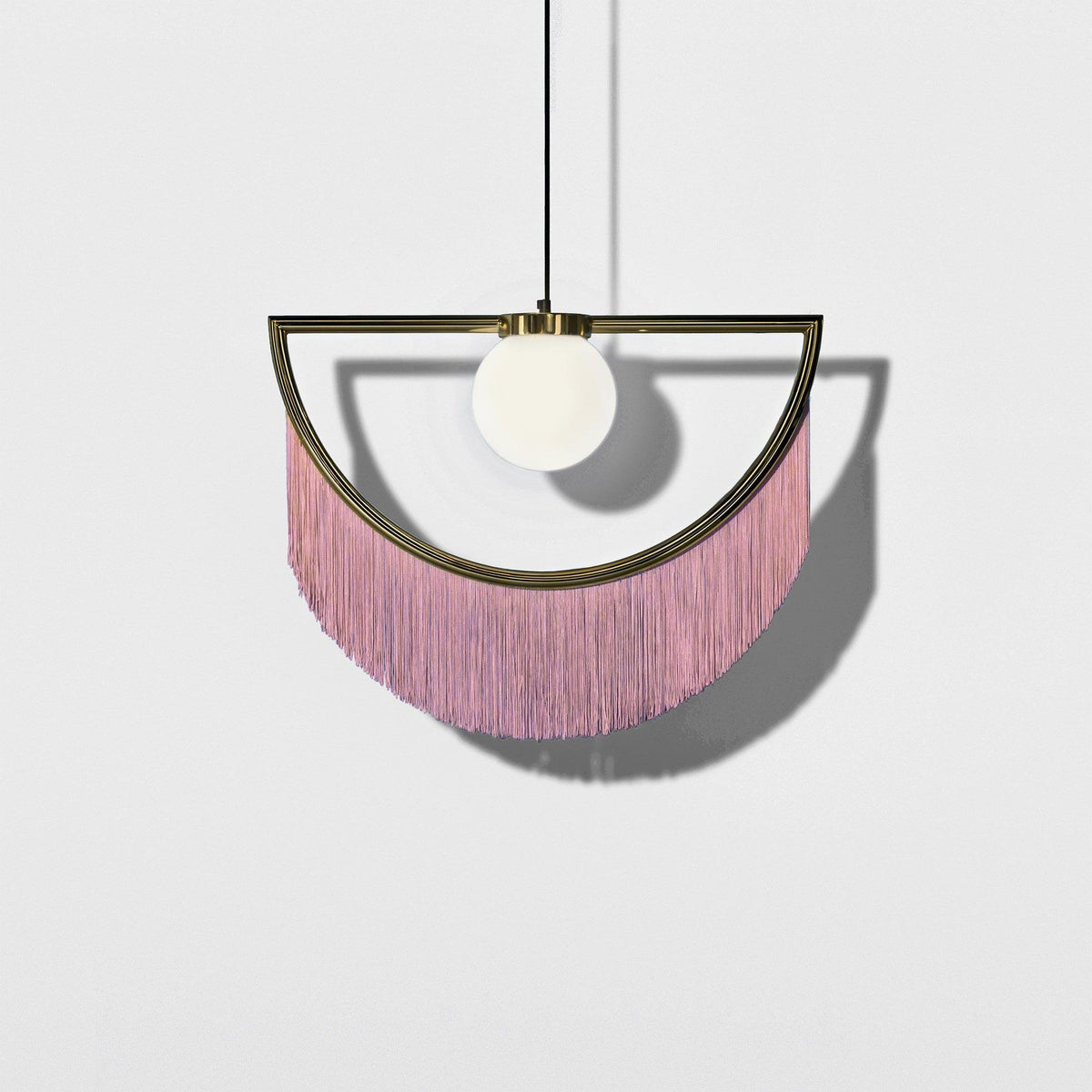 Sirove Pendelleuchte Stofffransen Kugel Retro Bohemian