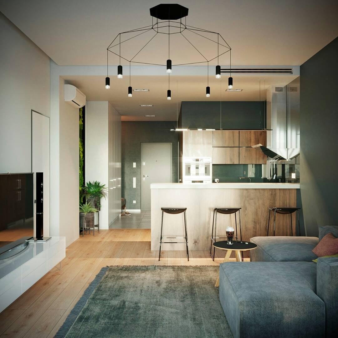 Elaalora Pendelleuchte Geometrisches Drahtdesign Schwarz LED