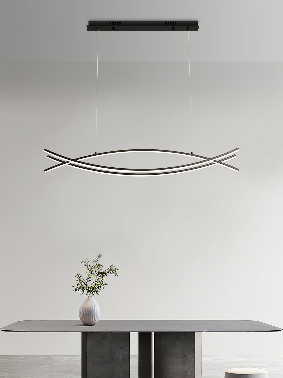 Curinis Kronleuchter im zeitgenössischen minimalistischen Stil mit LED