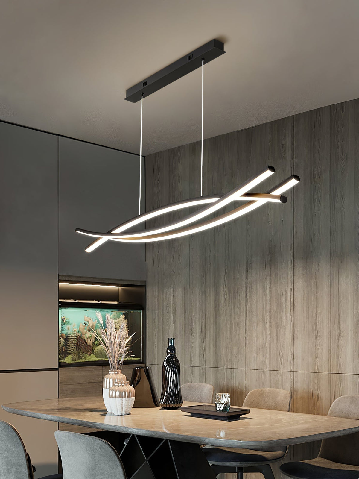 Curinis Kronleuchter im zeitgenössischen minimalistischen Stil mit LED