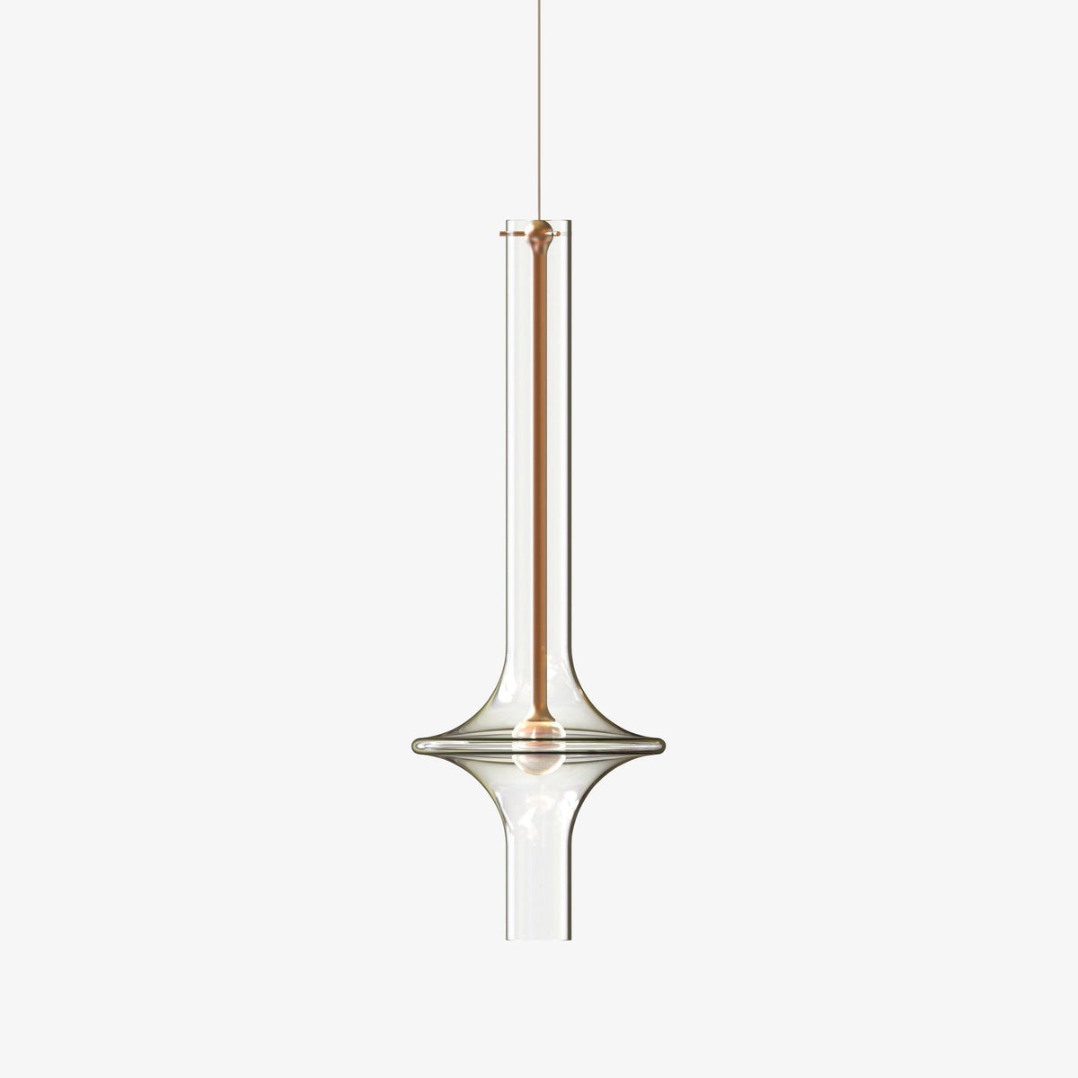 Sarenol Pendelleuchte aus Glas im industriellen Glam-Stil