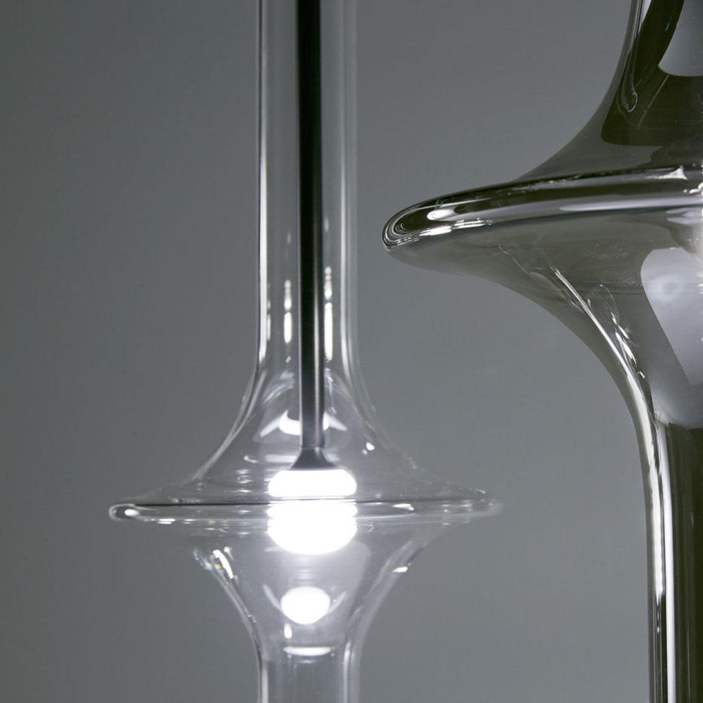 Sarenol Pendelleuchte aus Glas im industriellen Glam-Stil