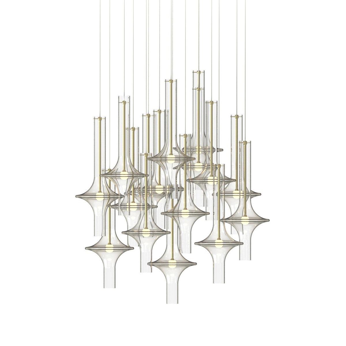 Sarenol Pendelleuchte aus Glas im industriellen Glam-Stil