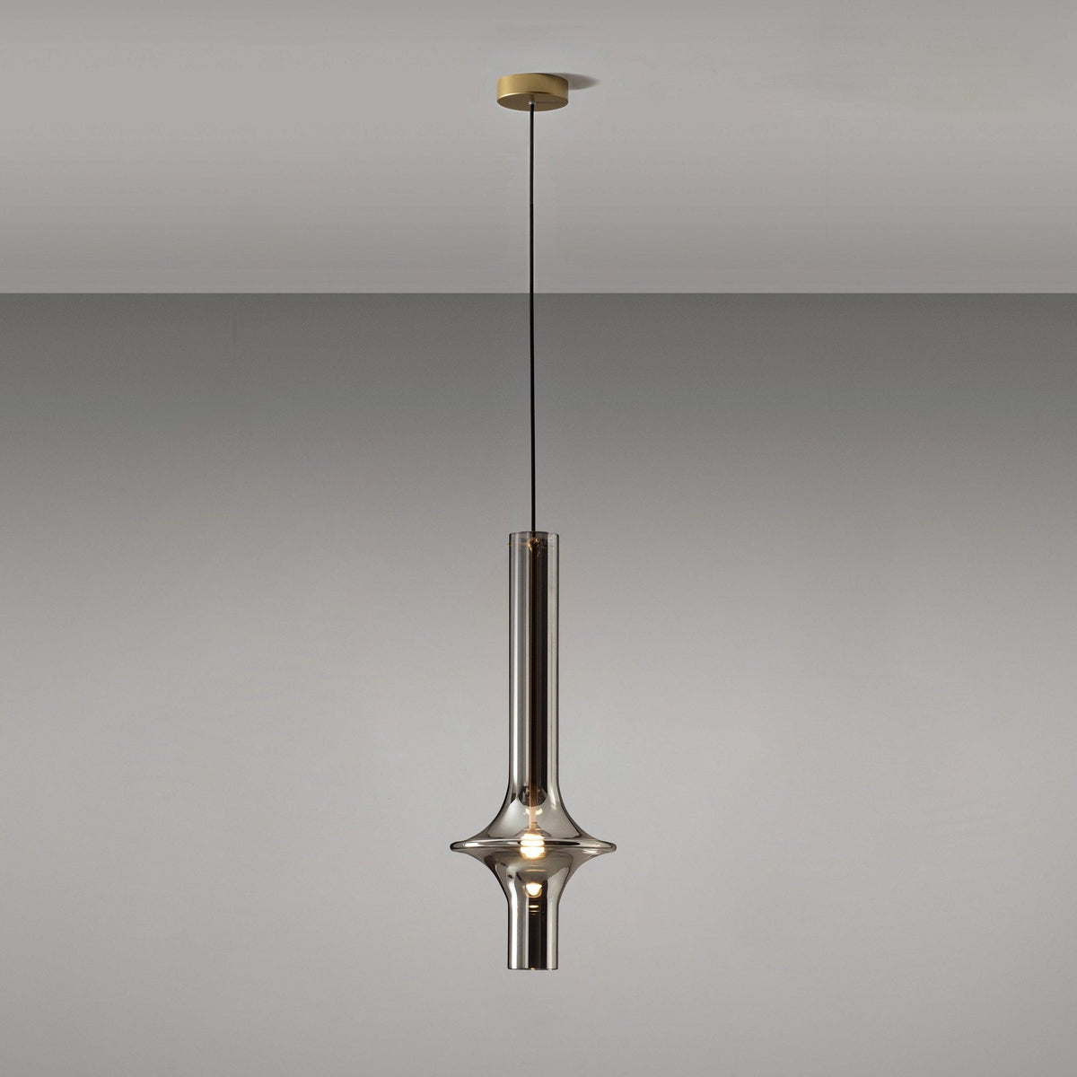 Sarenol Pendelleuchte aus Glas im industriellen Glam-Stil