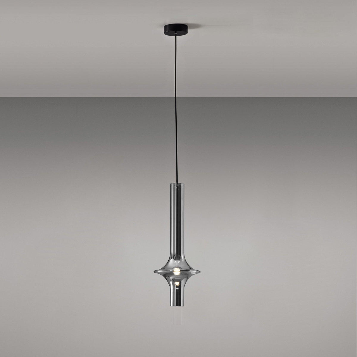 Sarenol Pendelleuchte aus Glas im industriellen Glam-Stil