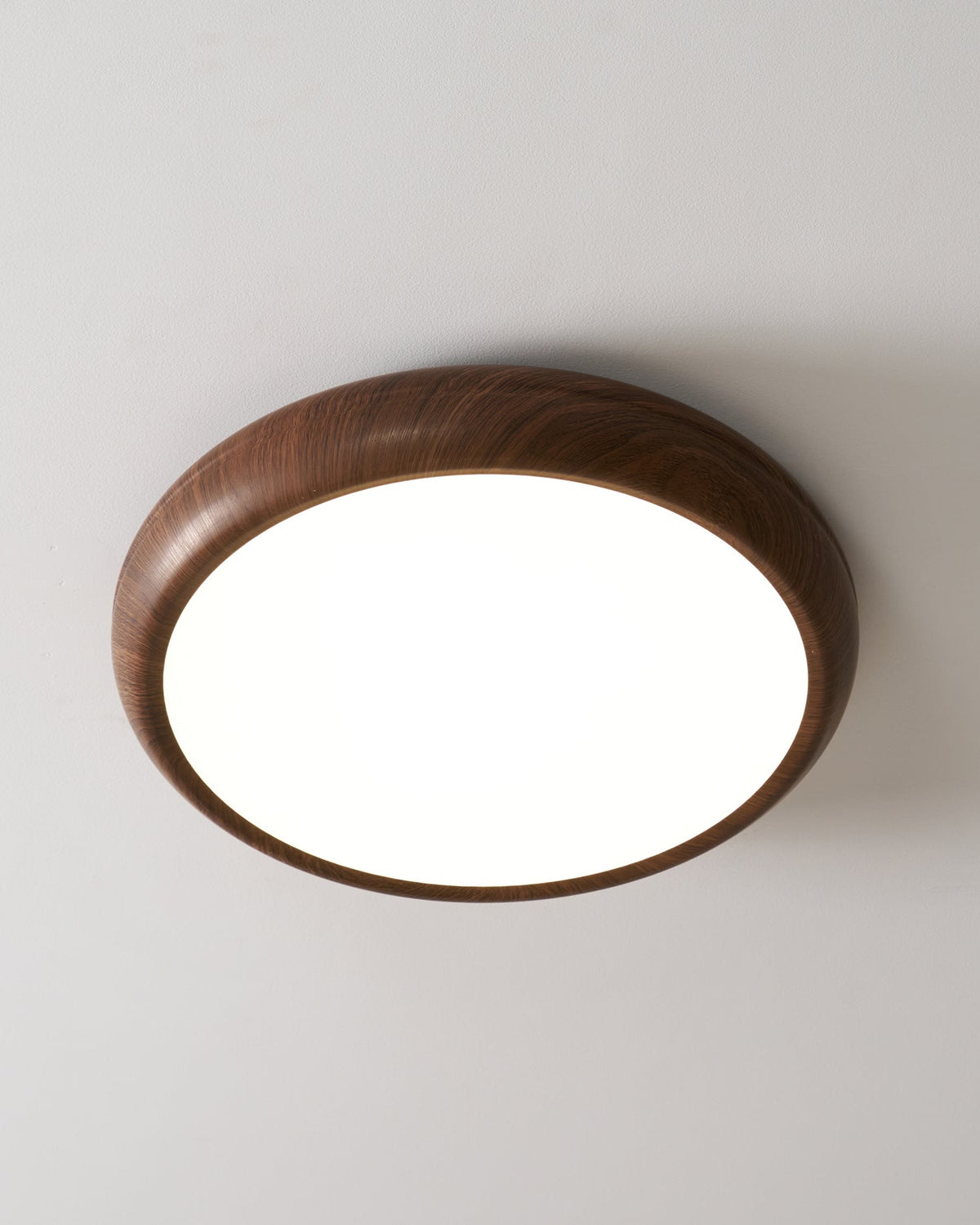 Niralel Deckenleuchte Holzmaserung Acryl rund