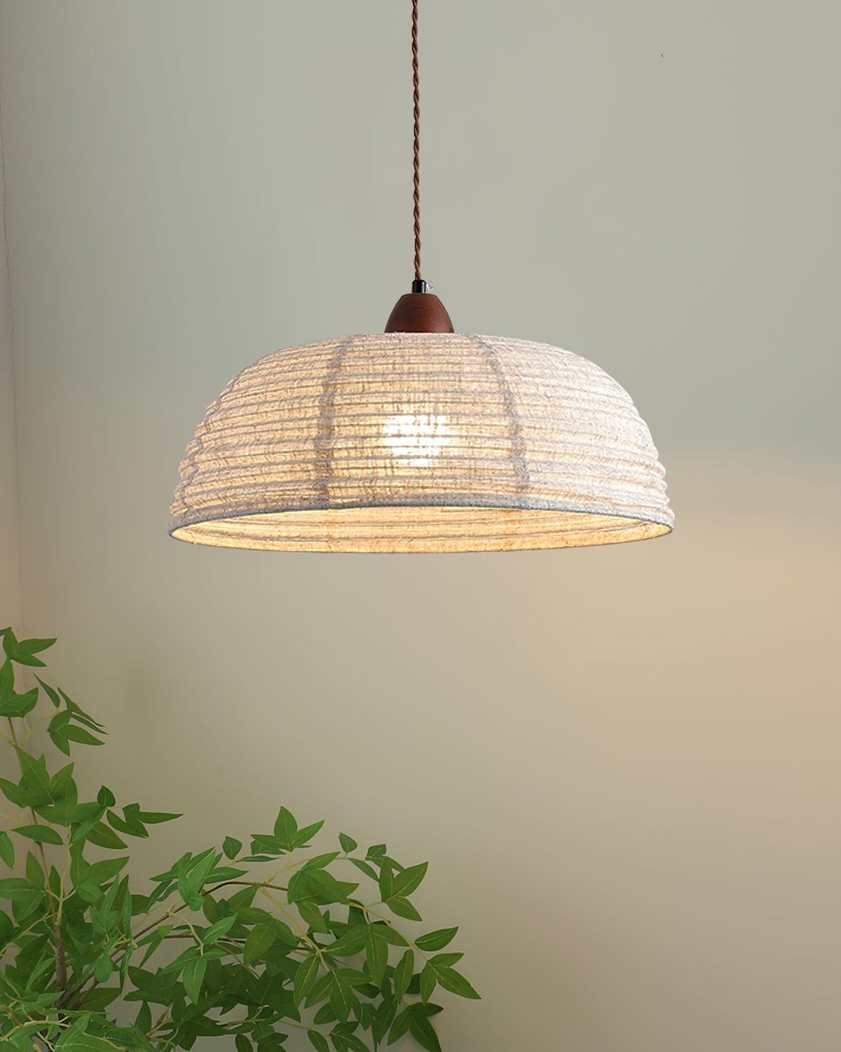 Linoena moderne Pendelleuchte aus Stoff