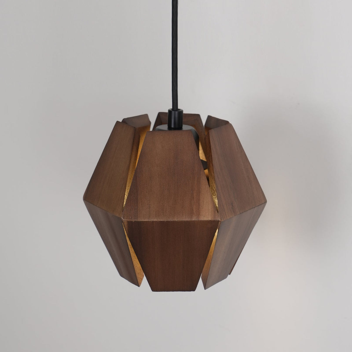 Wandleuchte Geometrischer Holzlampenschirm Warmes Leuchten Nordisch Minimalistisch Akzent