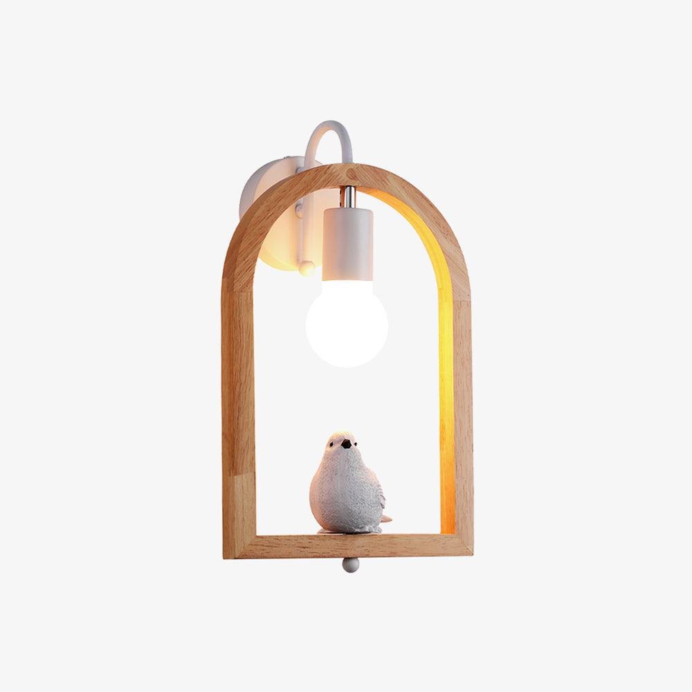 Cari zeitgenössische Kunst-Vogel-Wandleuchte aus Kunstharz