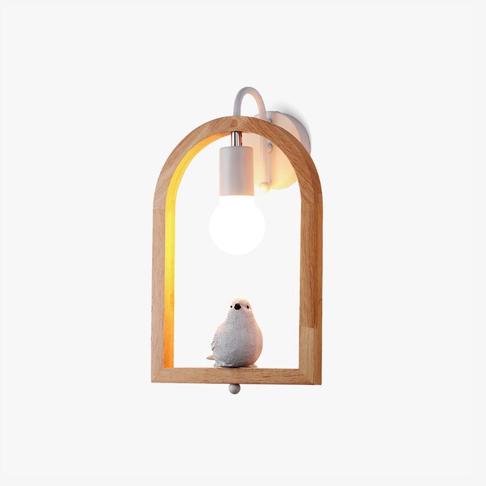 Cari zeitgenössische Kunst-Vogel-Wandleuchte aus Kunstharz