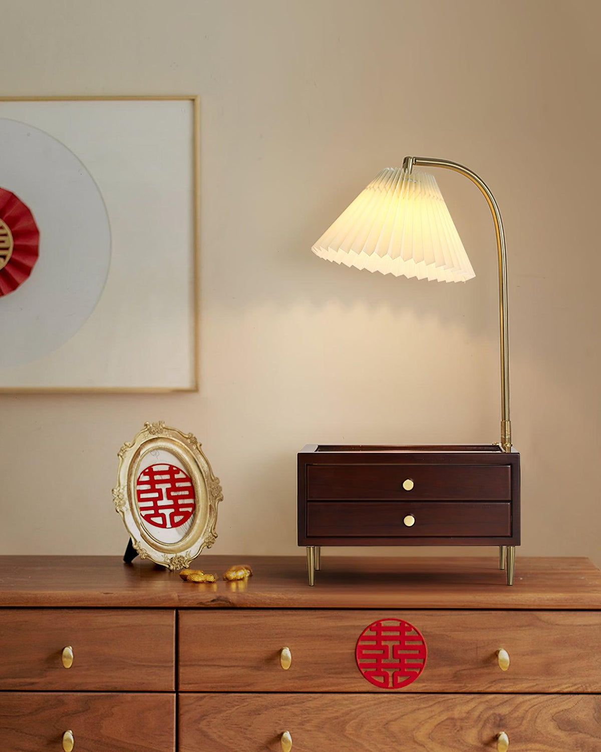 Fold Classic Stoff-Tischlampe