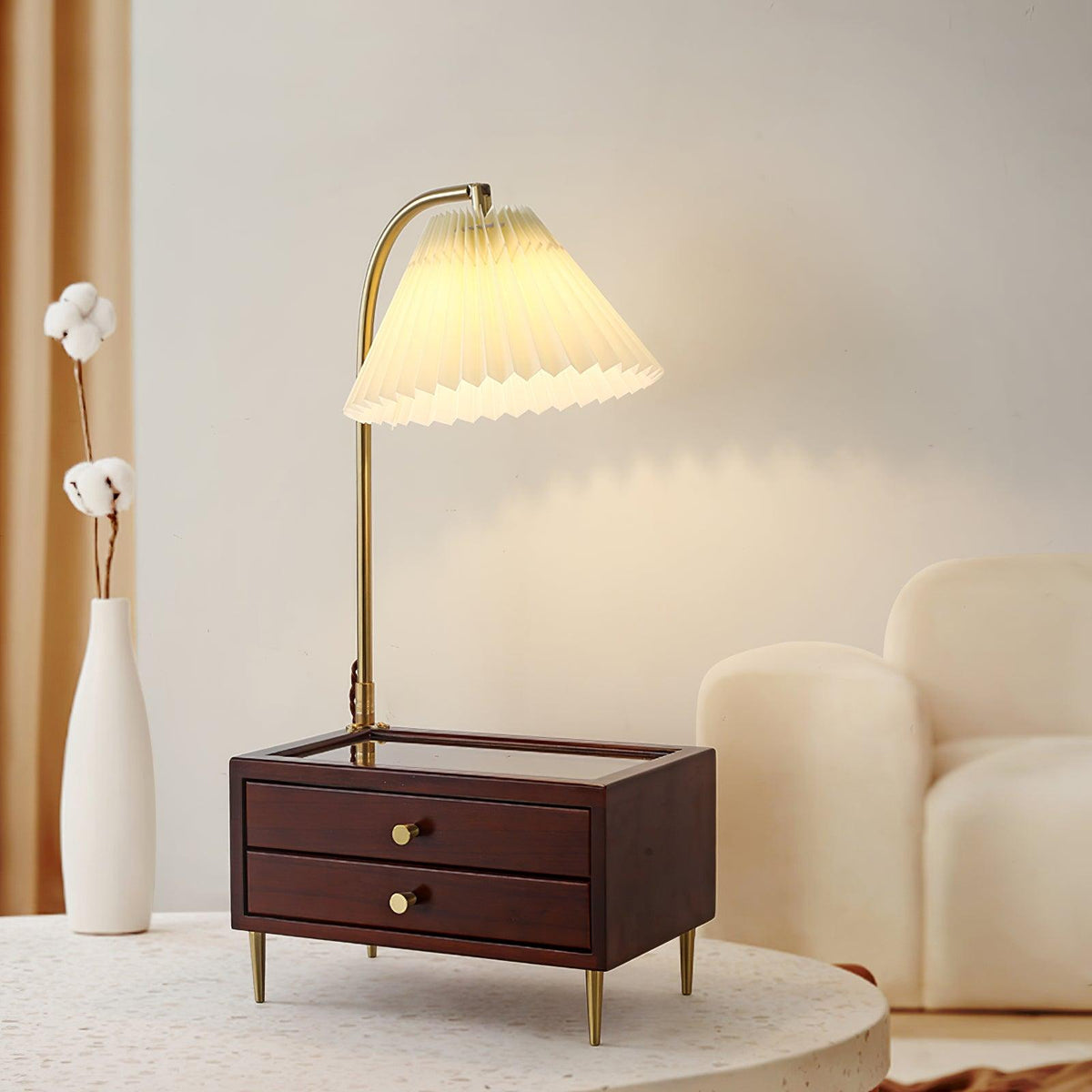 Fold Classic Stoff-Tischlampe
