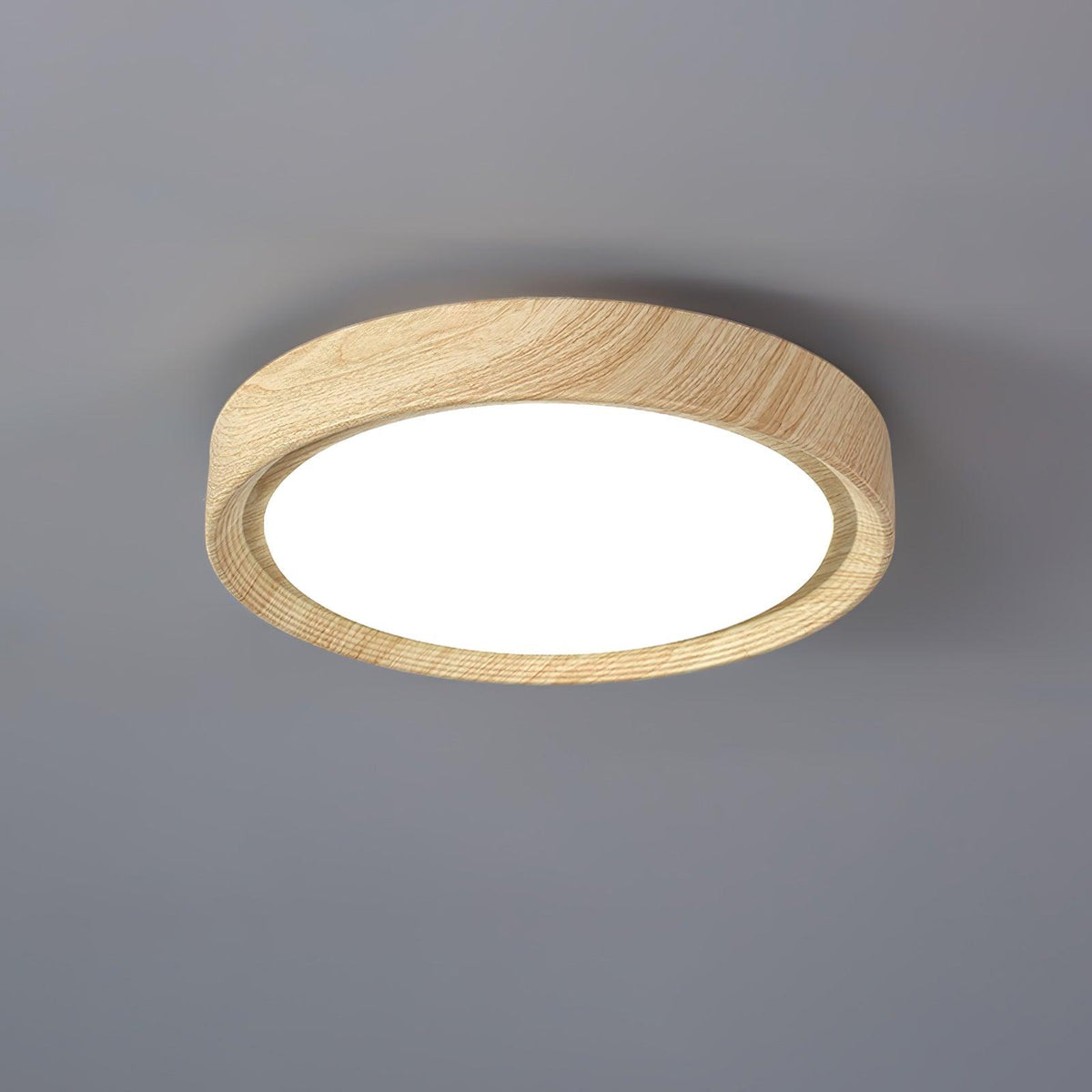 Grena Runde Deckenleuchte mit Holzmaserung