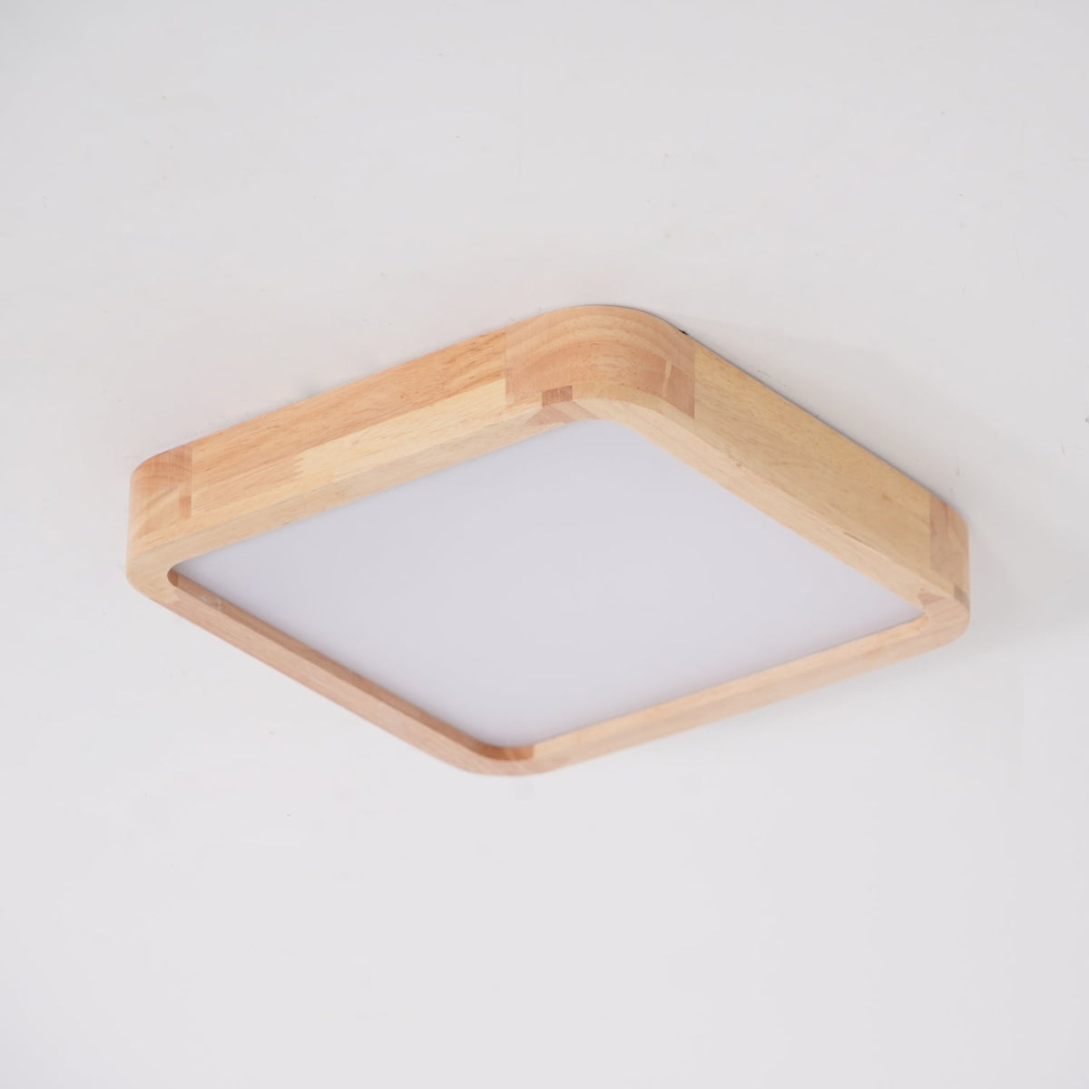 Aldalaya Deckenleuchte aus Holz mit geometrischem LED-Licht
