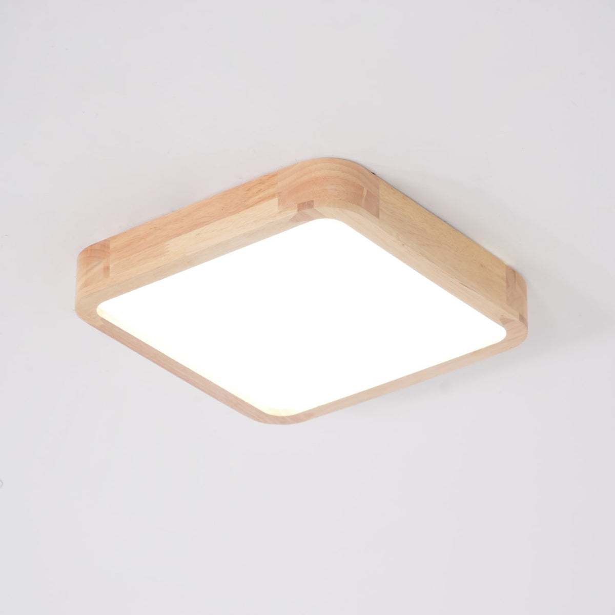 Aldalaya Deckenleuchte aus Holz mit geometrischem LED-Licht