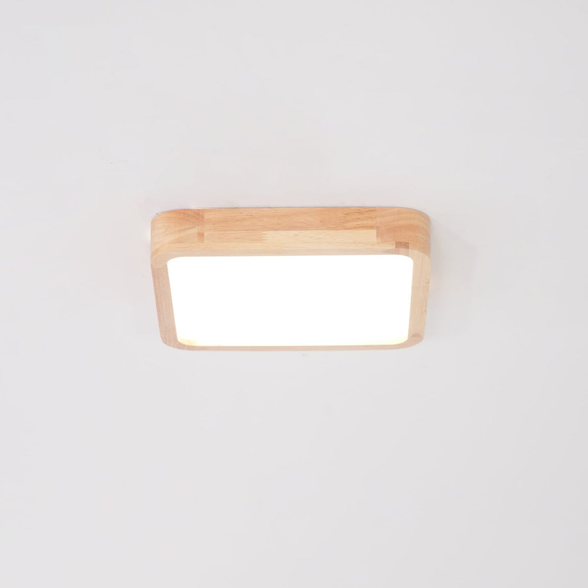 Aldalaya Deckenleuchte aus Holz mit geometrischem LED-Licht