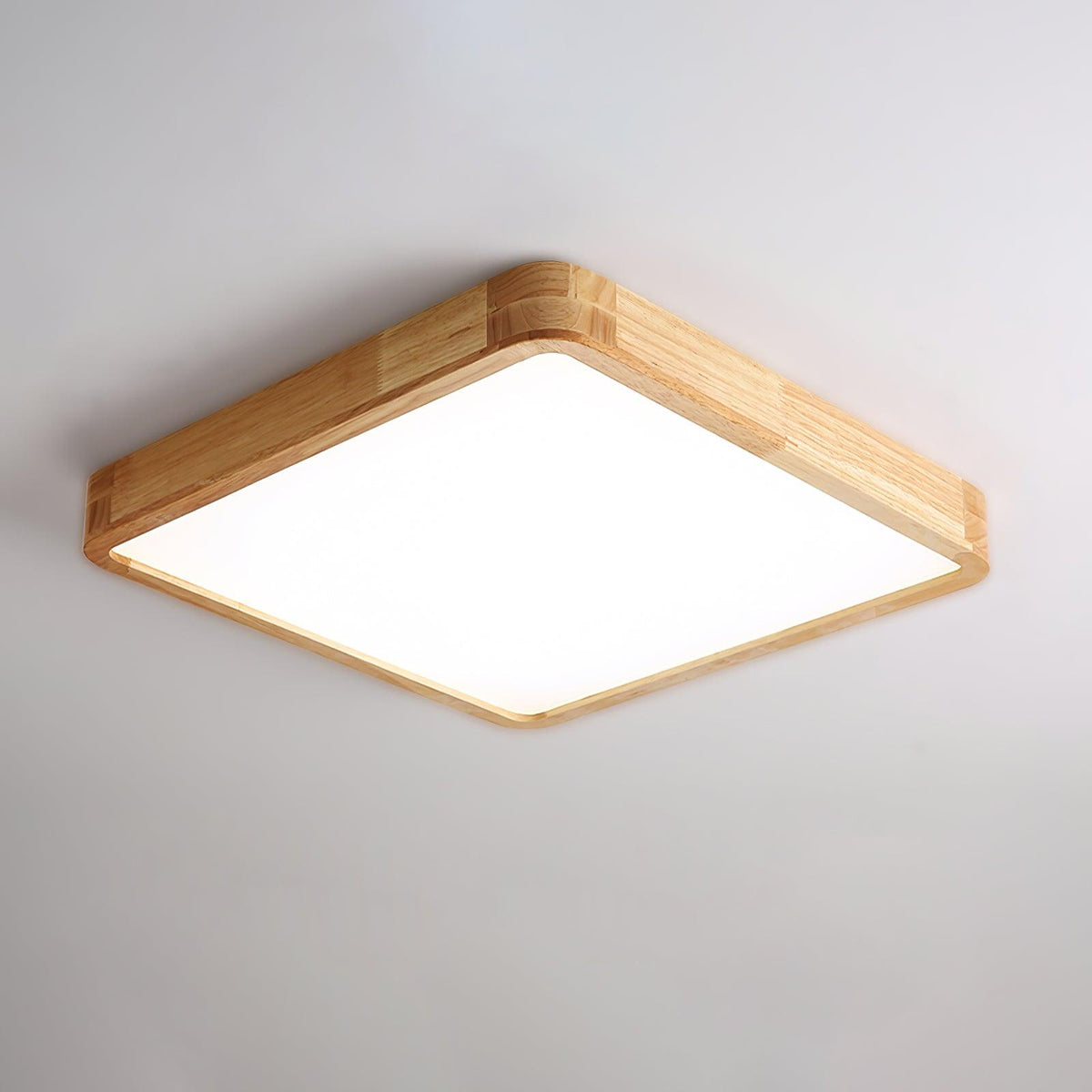 Aldalaya Deckenleuchte aus Holz mit geometrischem LED-Licht