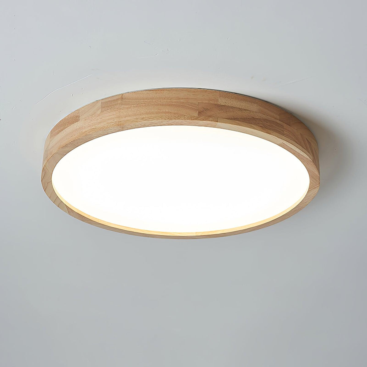 Aldalaya Deckenleuchte aus Holz mit geometrischem LED-Licht