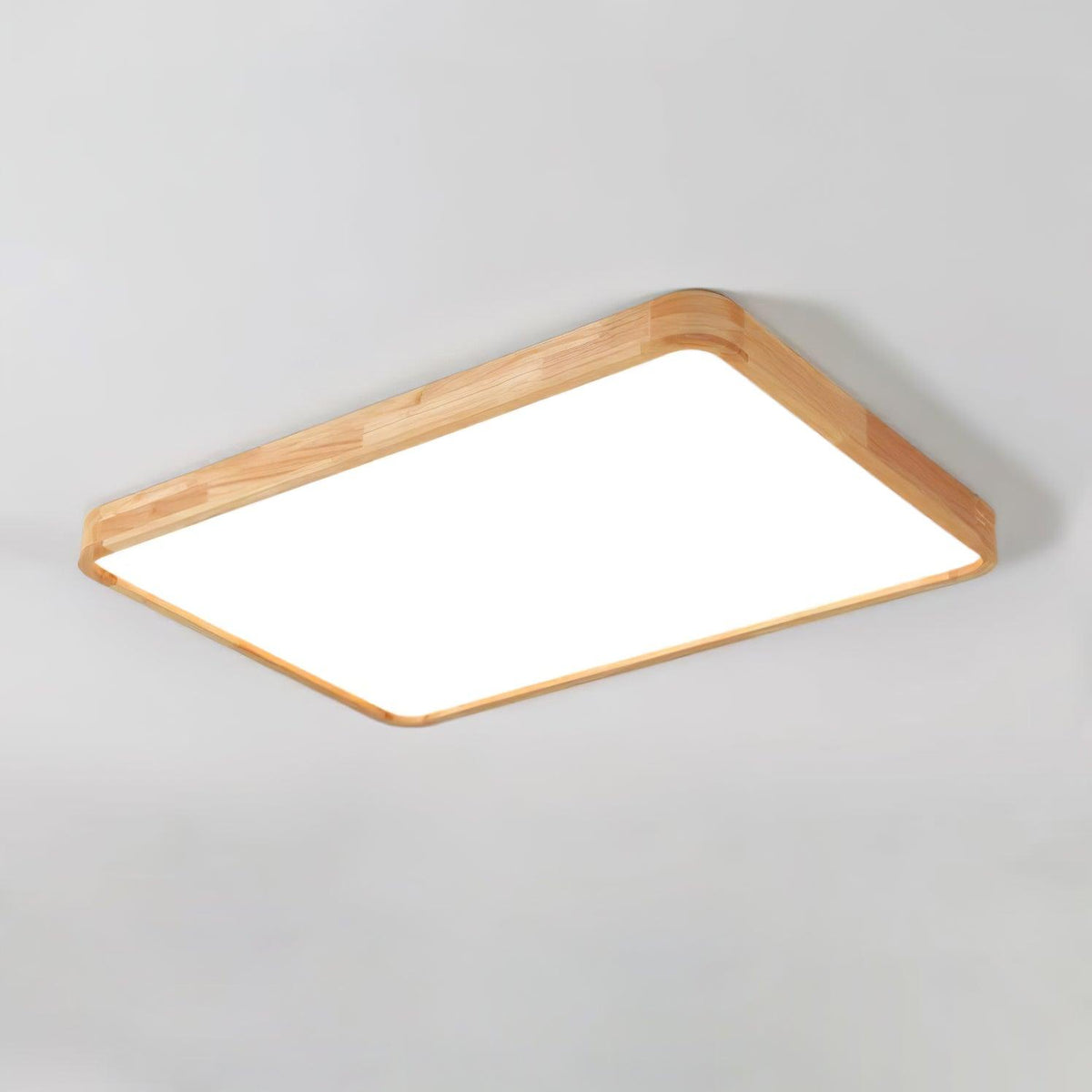 Aldalaya Deckenleuchte aus Holz mit geometrischem LED-Licht