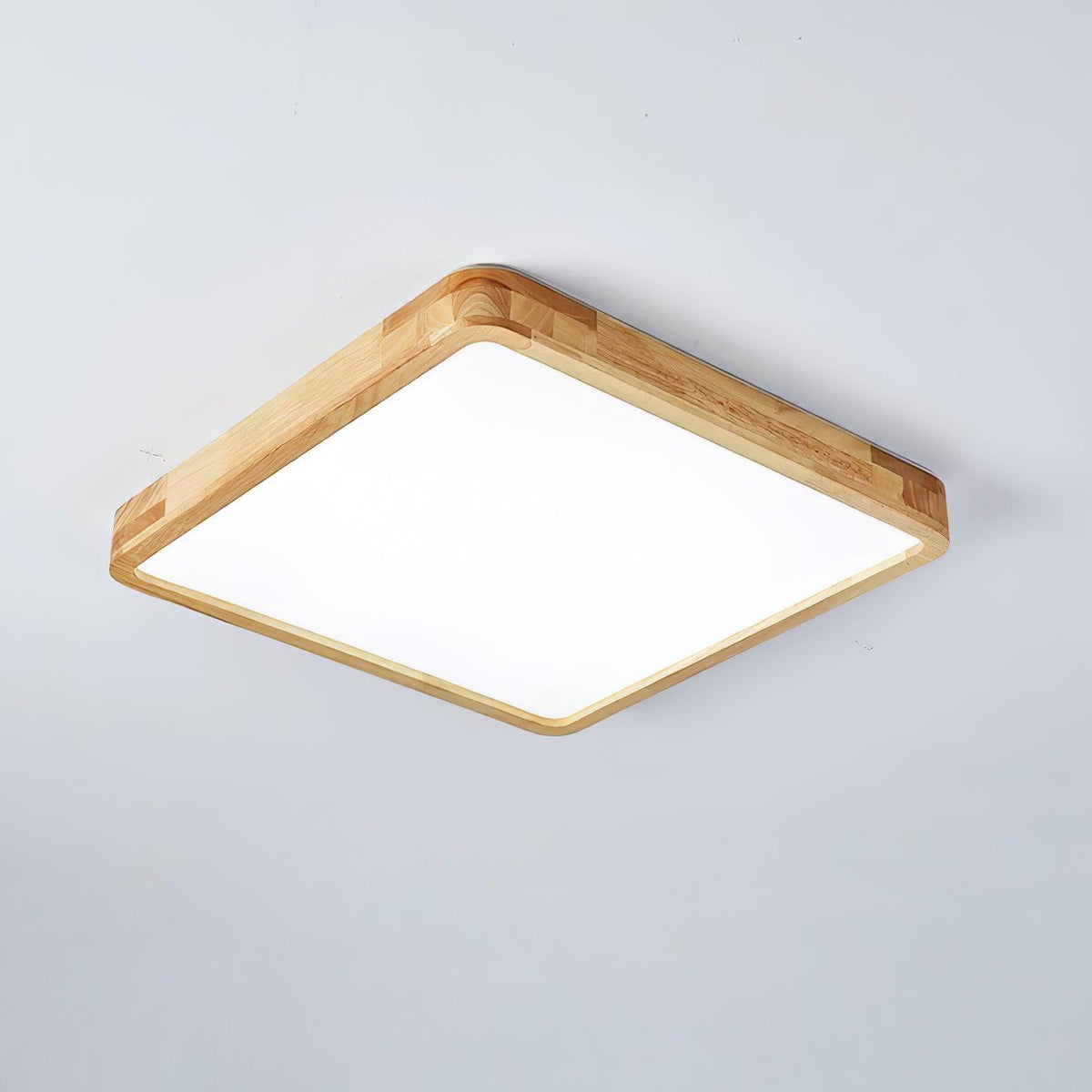 Aldalaya Deckenleuchte aus Holz mit geometrischem LED-Licht