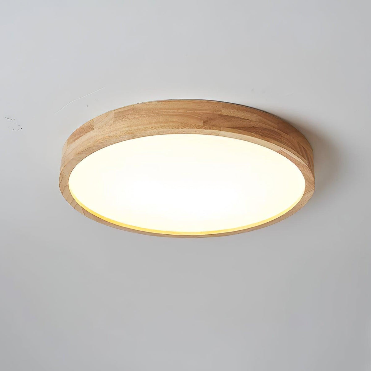 Aldalaya Deckenleuchte aus Holz mit geometrischem LED-Licht