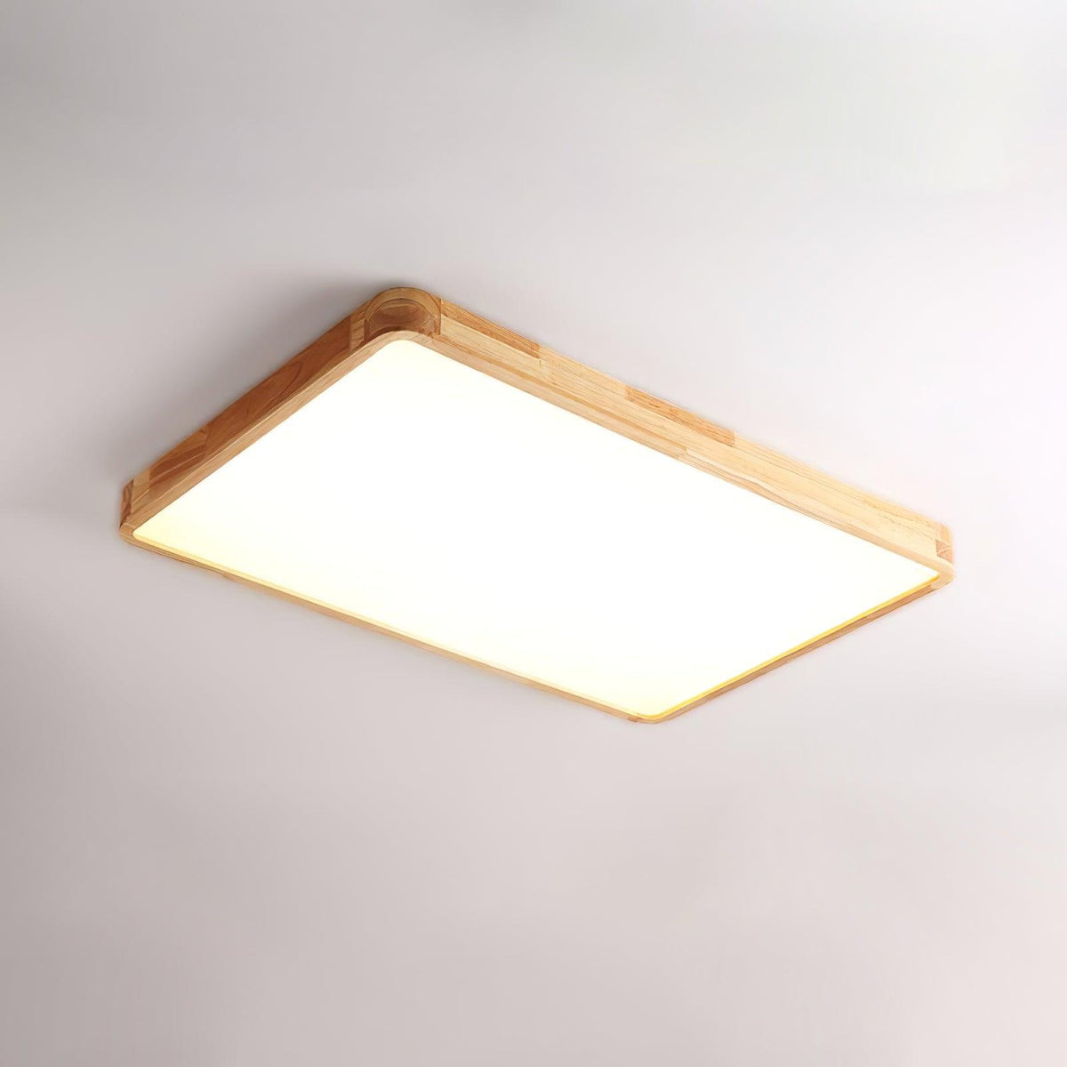 Aldalaya Deckenleuchte aus Holz mit geometrischem LED-Licht
