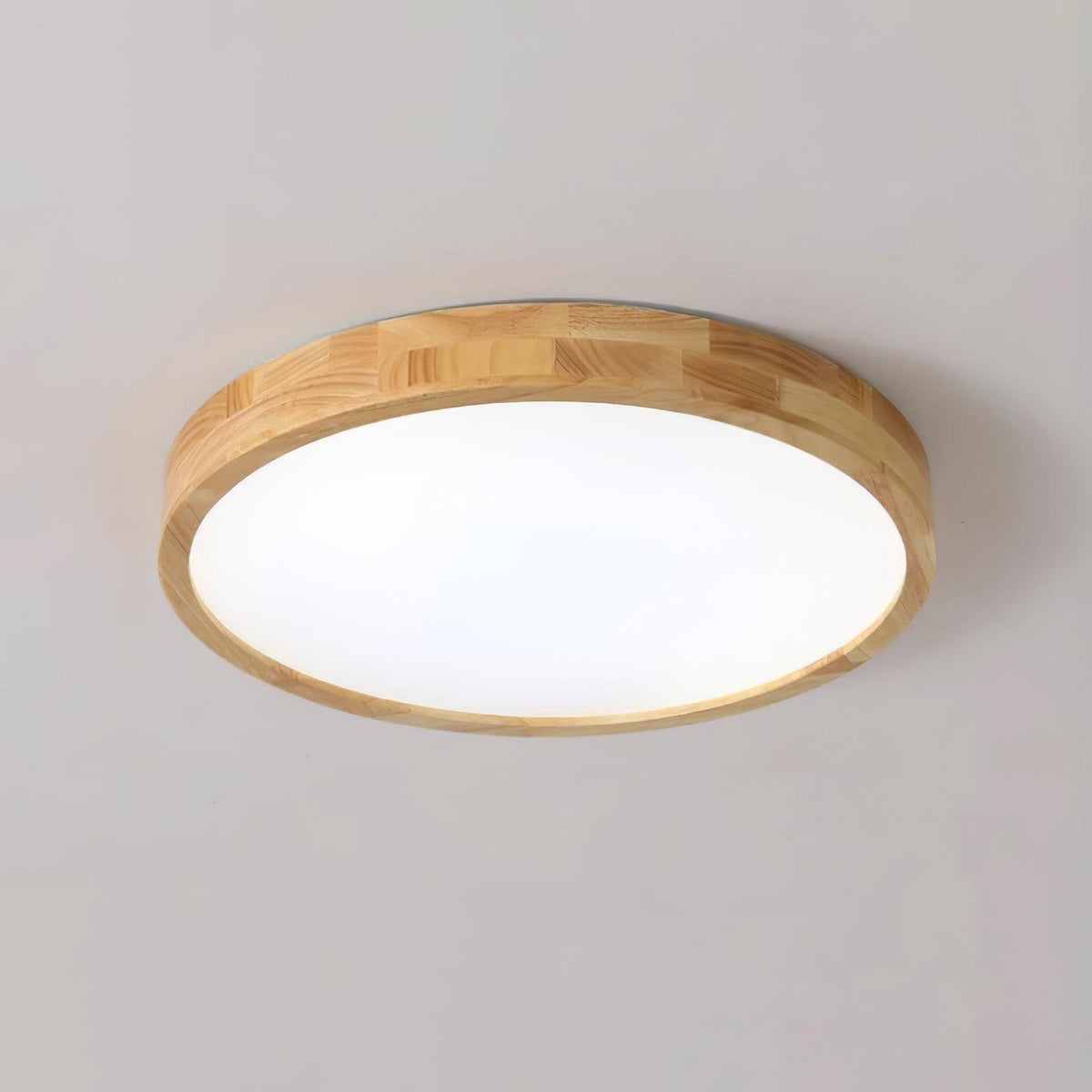 Aldalaya Deckenleuchte aus Holz mit geometrischem LED-Licht