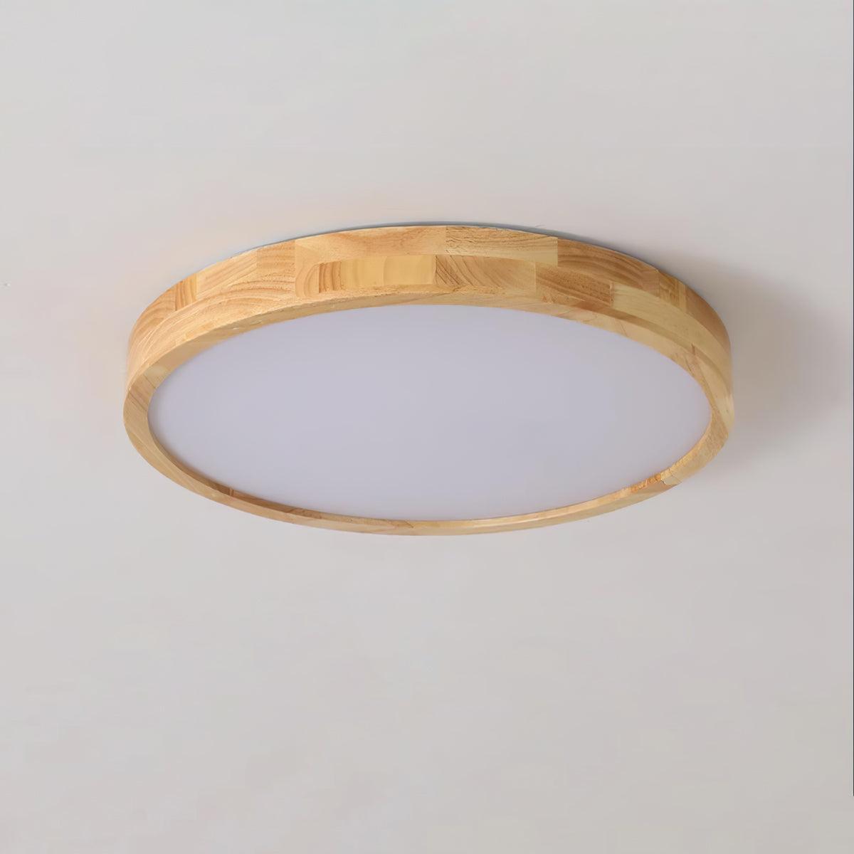 Aldalaya Deckenleuchte aus Holz mit geometrischem LED-Licht