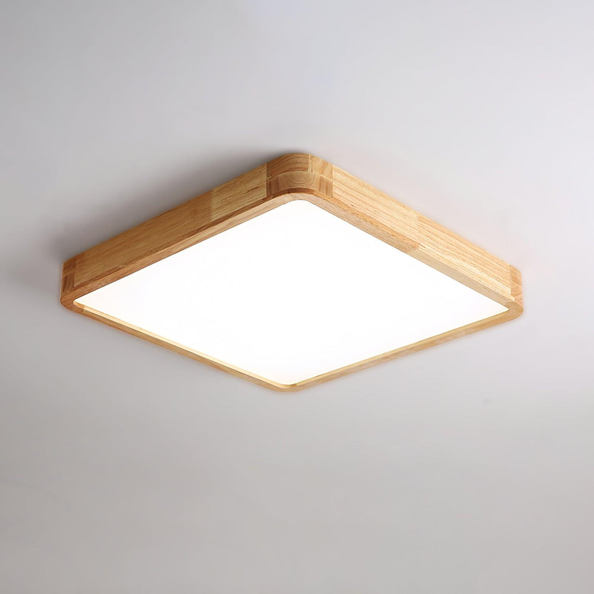 Aldalaya Deckenleuchte aus Holz mit geometrischem LED-Licht