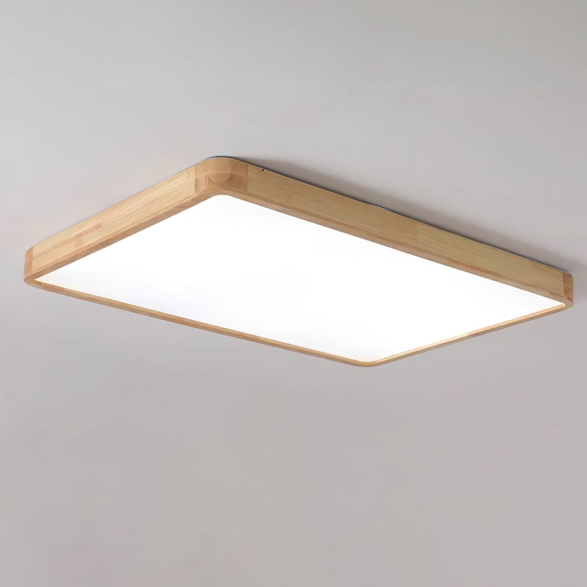 Aldalaya Deckenleuchte aus Holz mit geometrischem LED-Licht