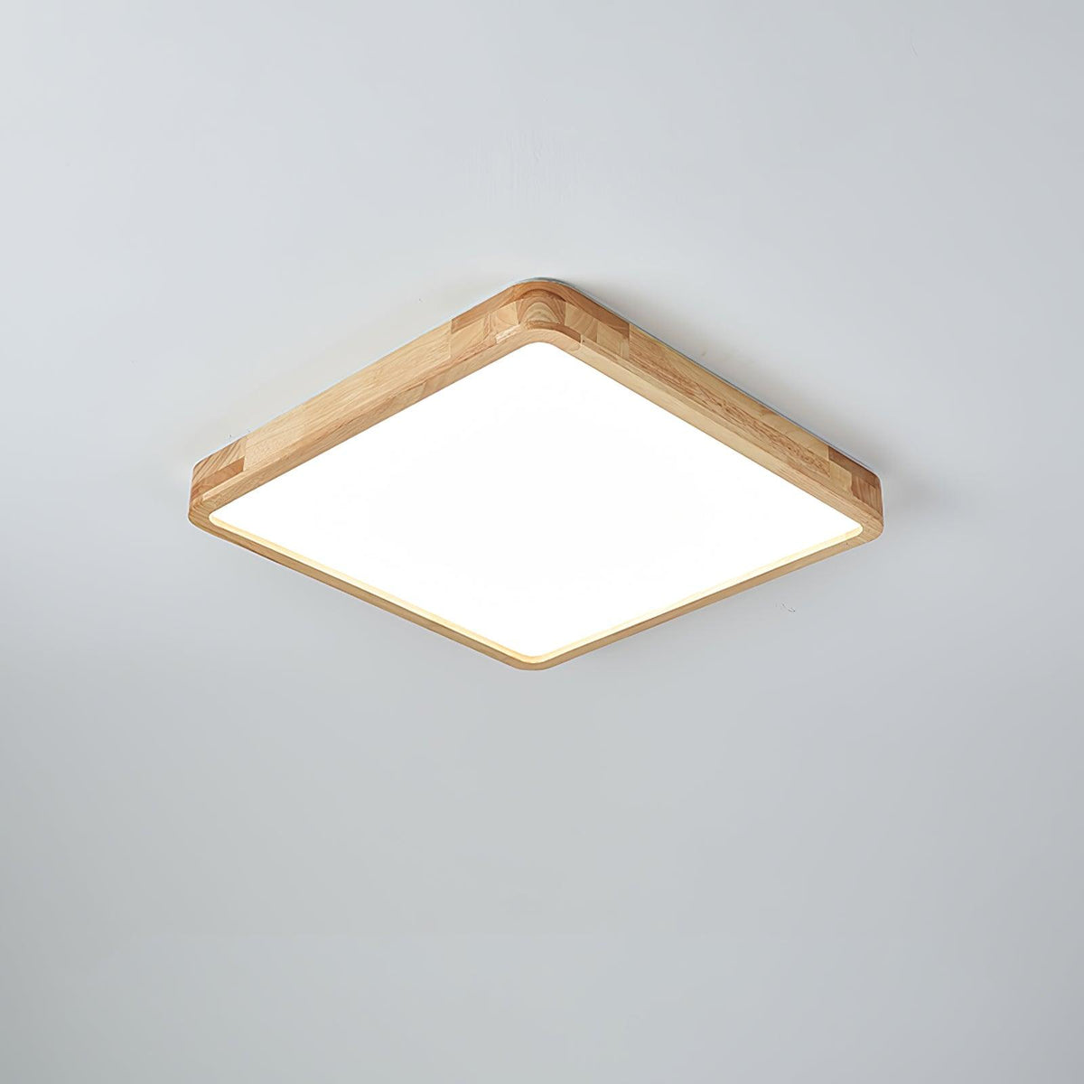 Aldalaya Deckenleuchte aus Holz mit geometrischem LED-Licht