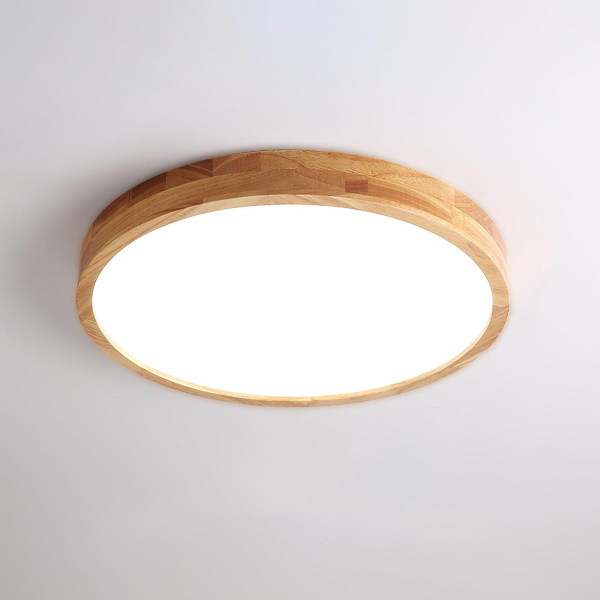 Aldalaya Deckenleuchte aus Holz mit geometrischem LED-Licht