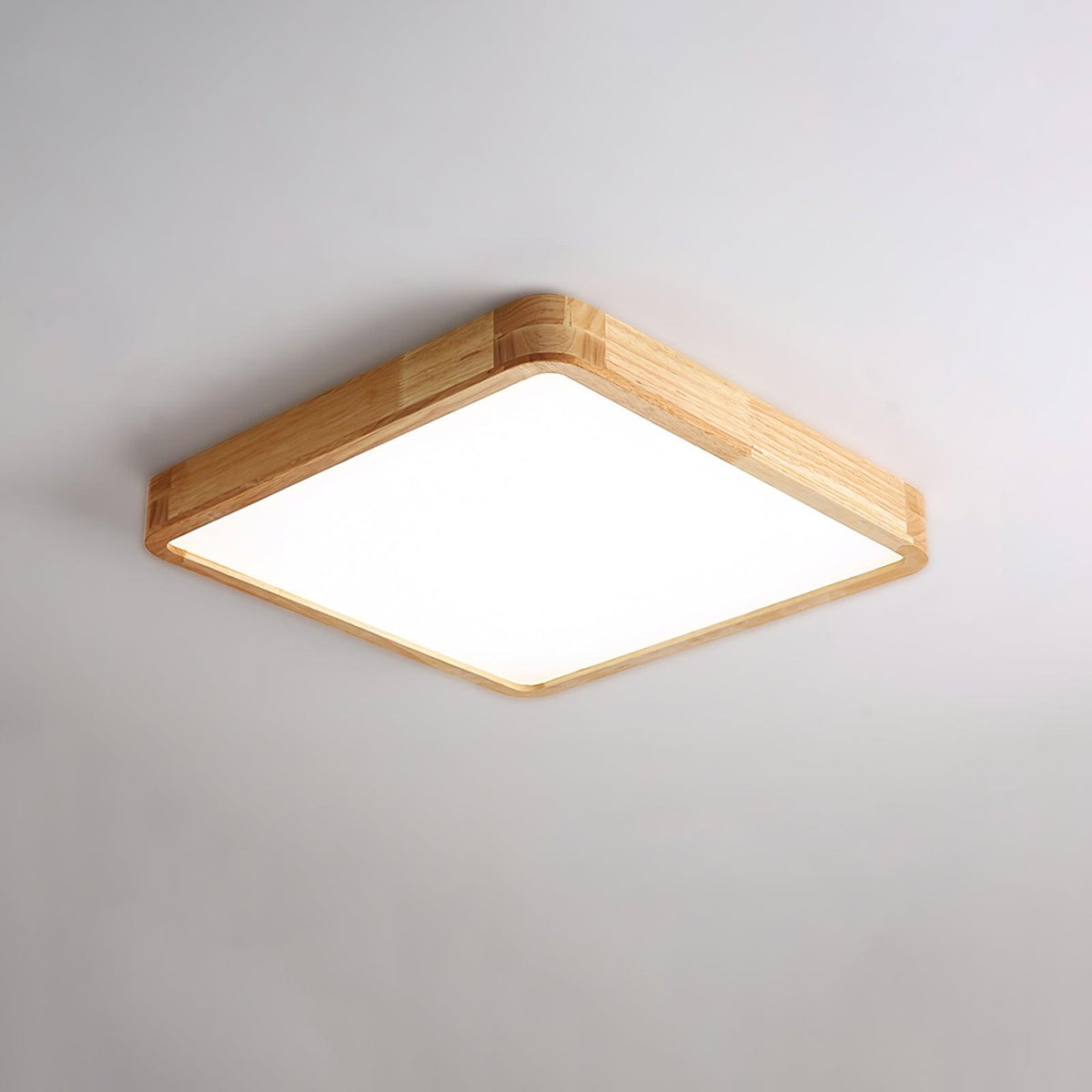 Aldalaya Deckenleuchte aus Holz mit geometrischem LED-Licht
