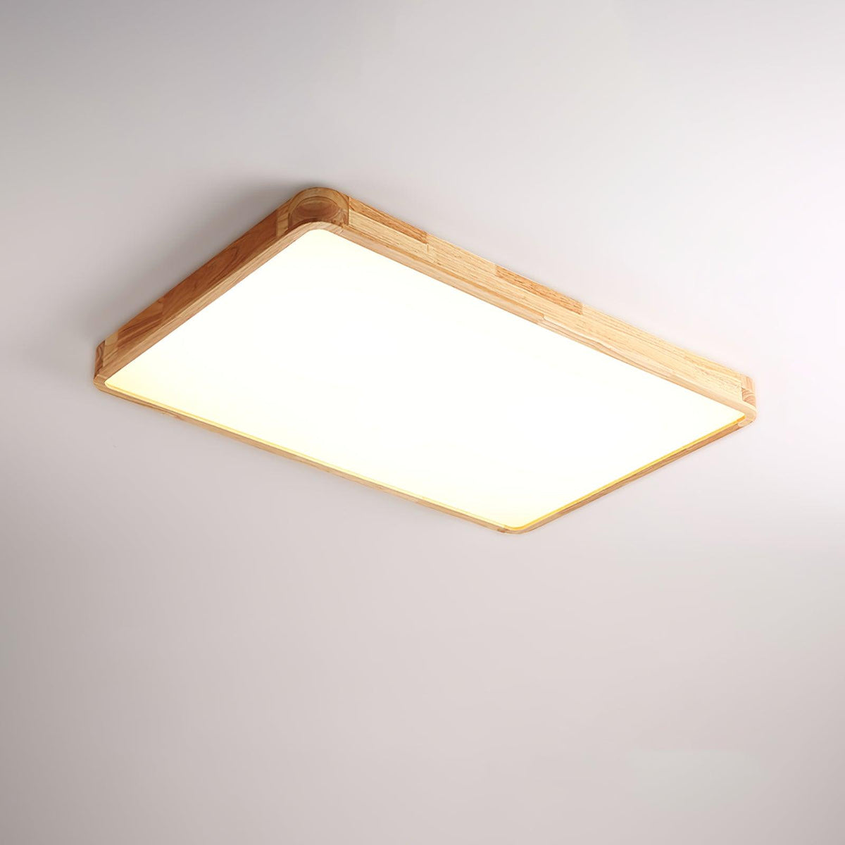Aldalaya Deckenleuchte aus Holz mit geometrischem LED-Licht
