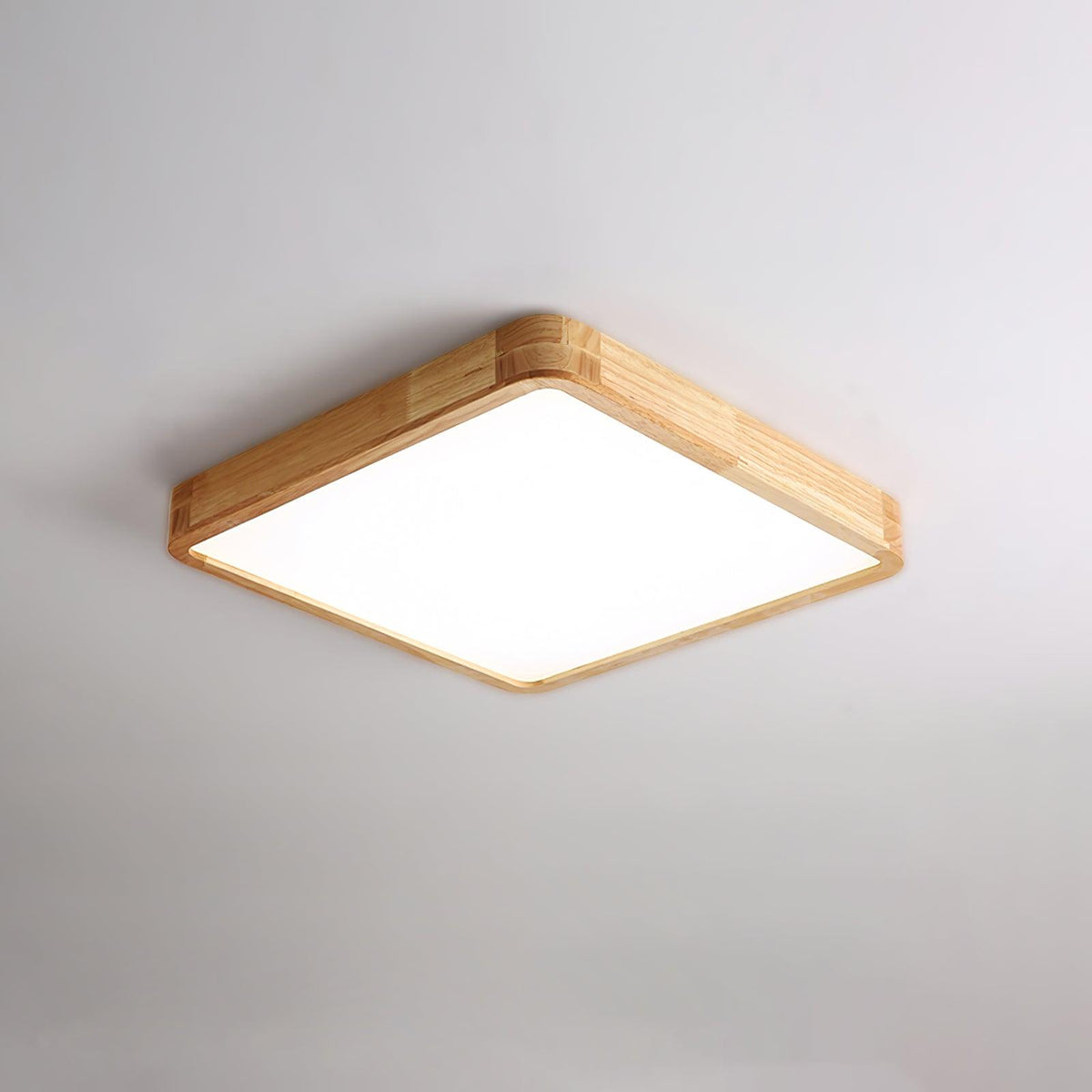 Aldalaya Deckenleuchte aus Holz mit geometrischem LED-Licht