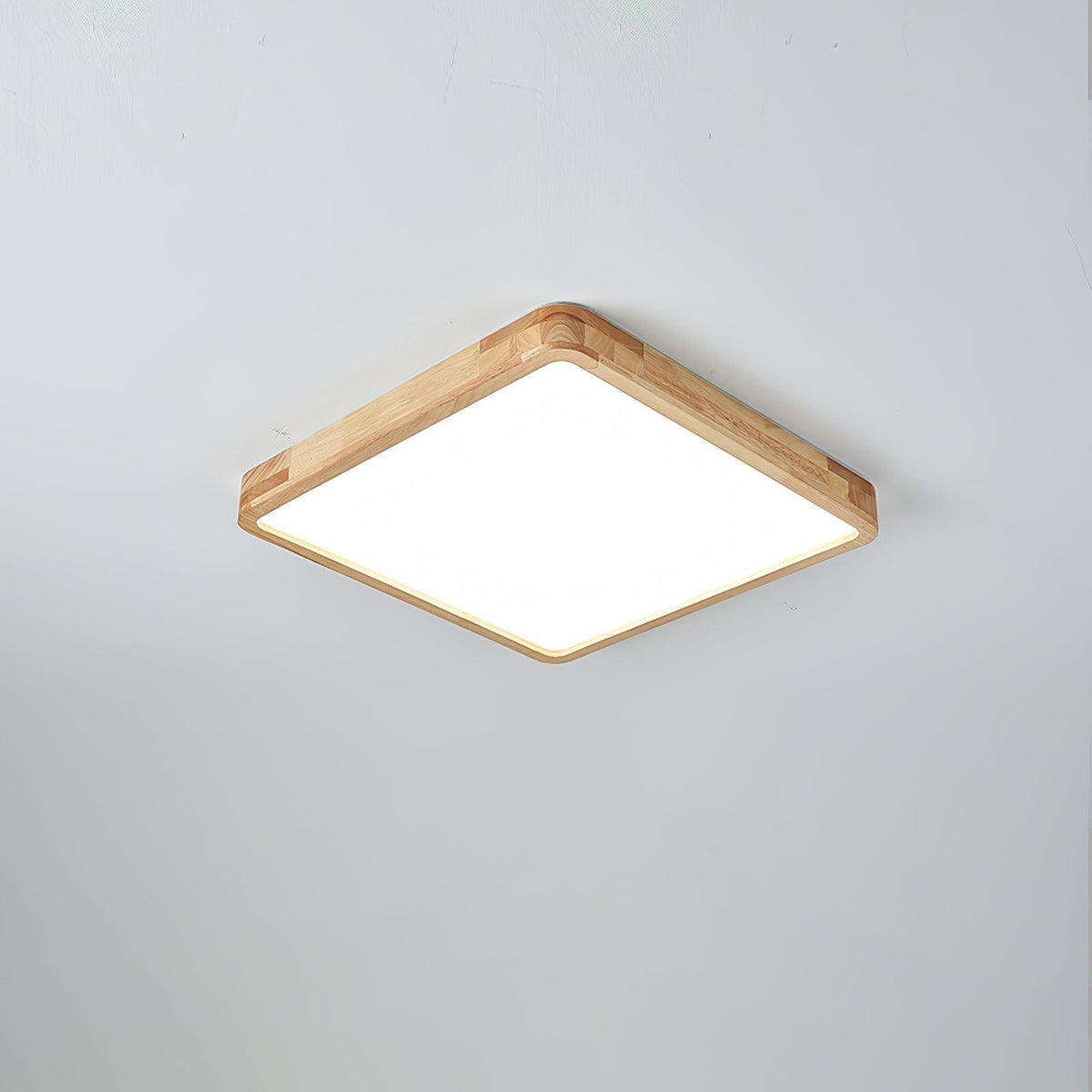 Aldalaya Deckenleuchte aus Holz mit geometrischem LED-Licht