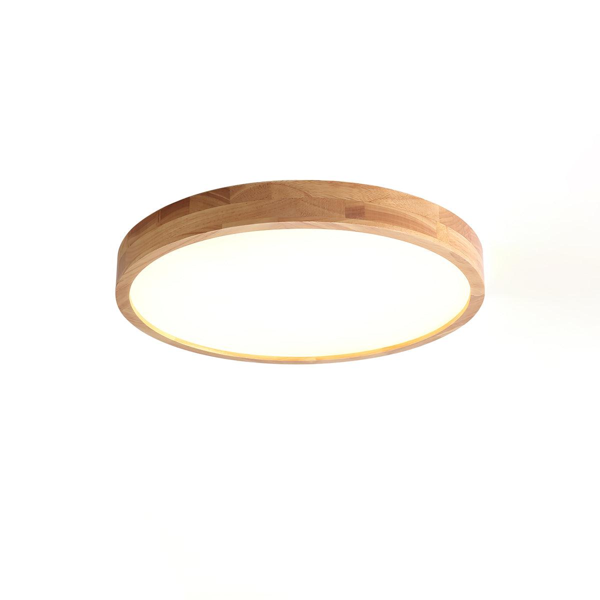 Aldalaya Deckenleuchte aus Holz mit geometrischem LED-Licht
